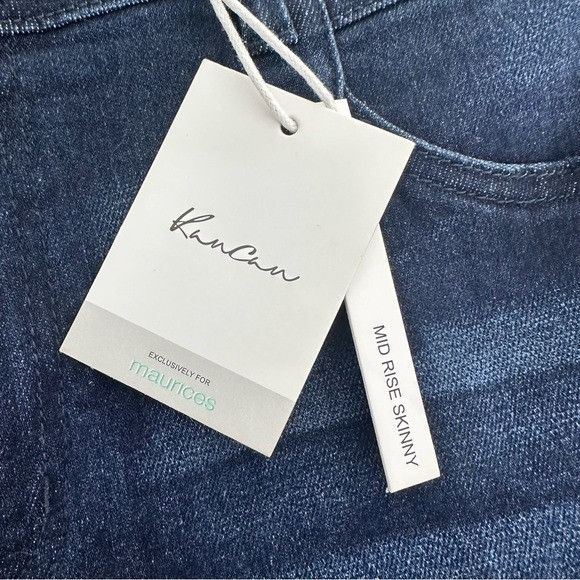 Other NWT KanCan Estilo Dark Blue Mid-Rise Skinny Jeans Size 38" / US 16 / IT 52 - 5 Thumbnail