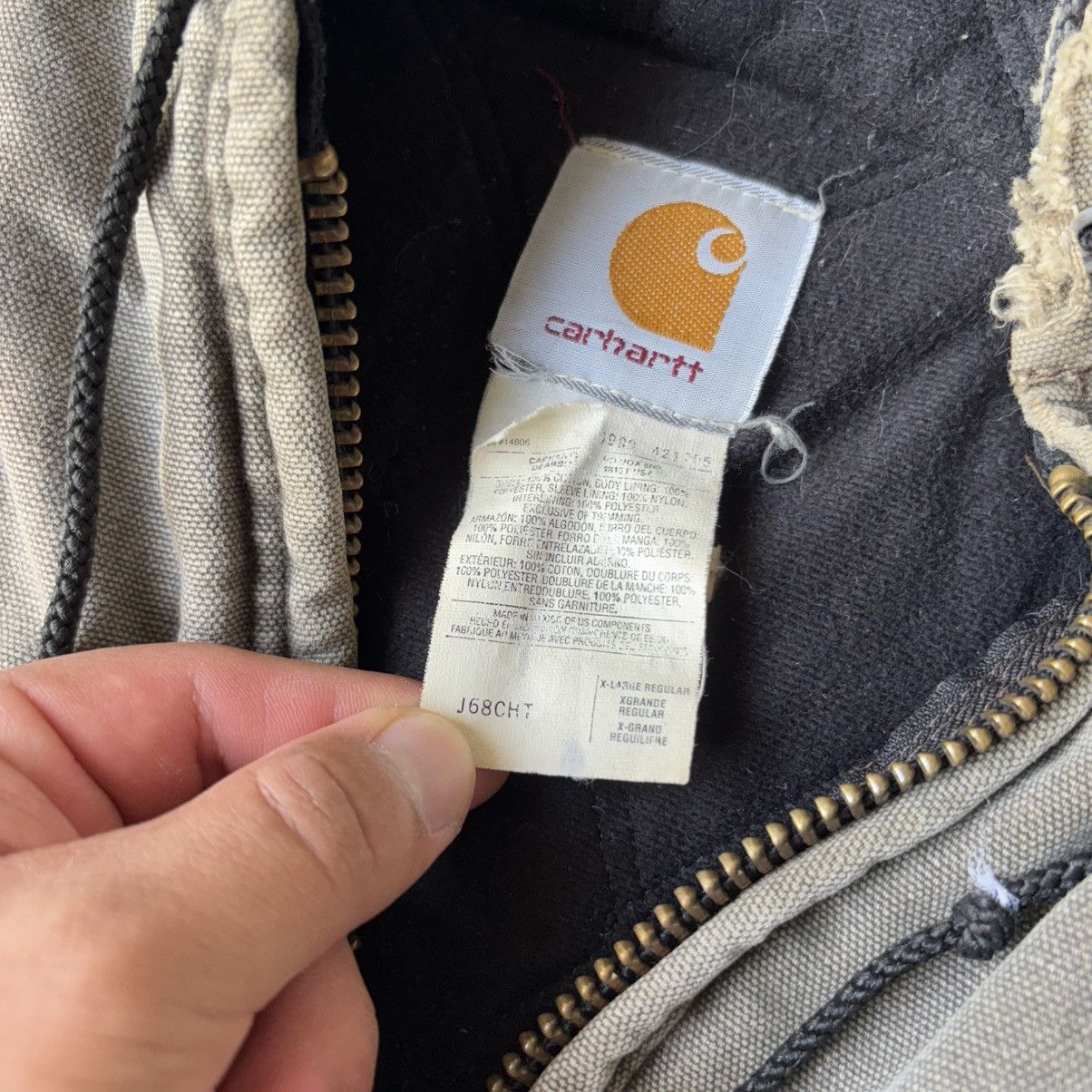 Carhartt J68 CHT CHESTNUT CARHARTT ACTIVE JACKET Size US XL / EU 56 / 4 - 3 Thumbnail