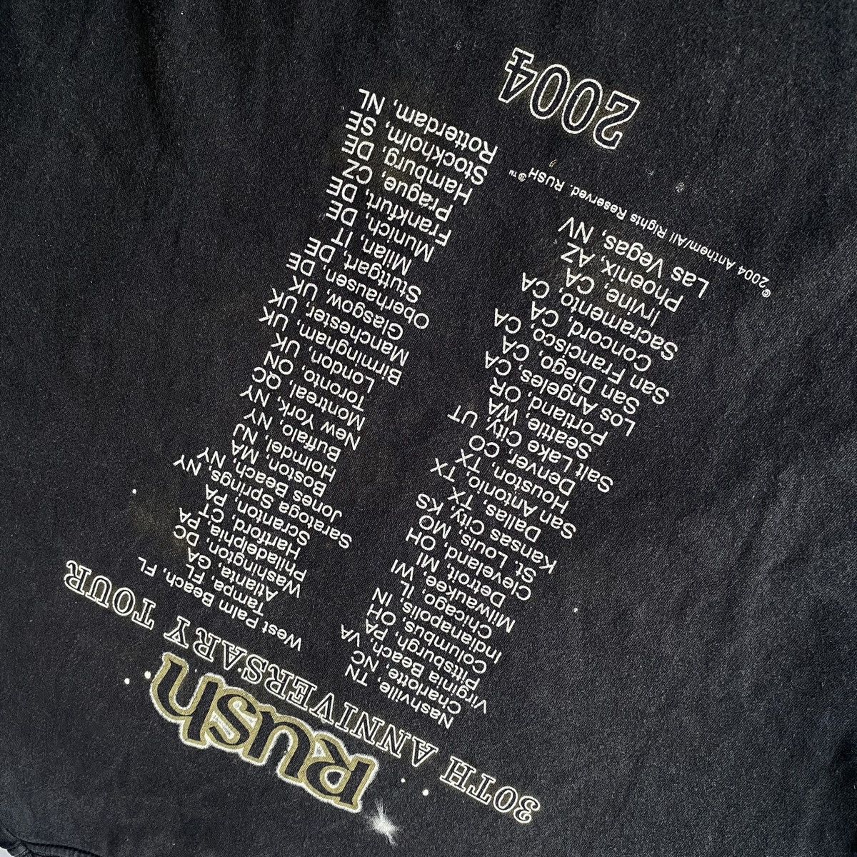 Band Tees × Vintage Vintage Rush 30th Anniversary Tour 2004 Tees Size US M / EU 48-50 / 2 - 11 Thumbnail