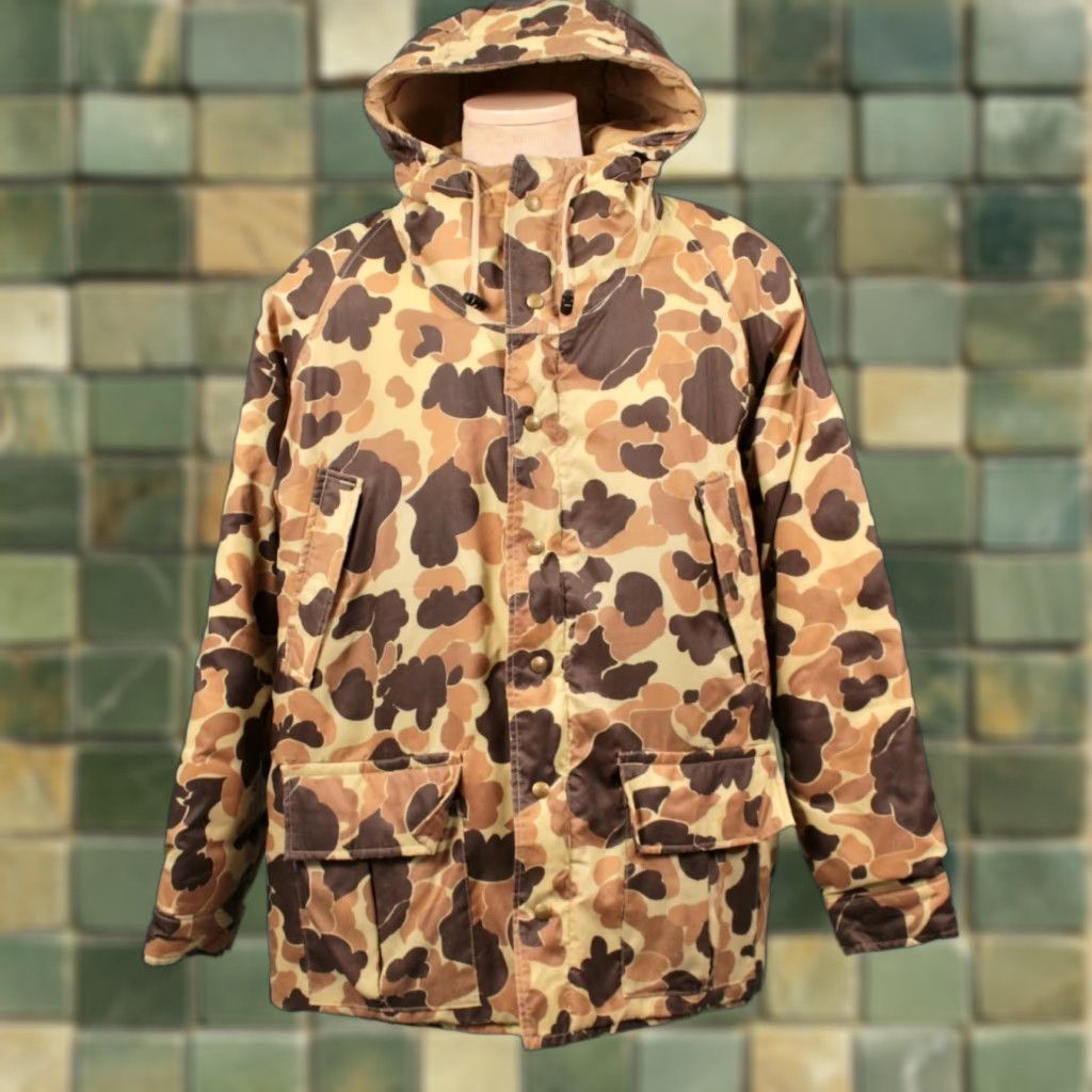 Hunter VINTAGE LL Bean Duck Hunter Camo Parka Coat Mens XL 1980s Brown Nylon 80s Parka Mens Size XL Parka Coat Size US XL / EU 56 / 4 - 1 Thumbnail