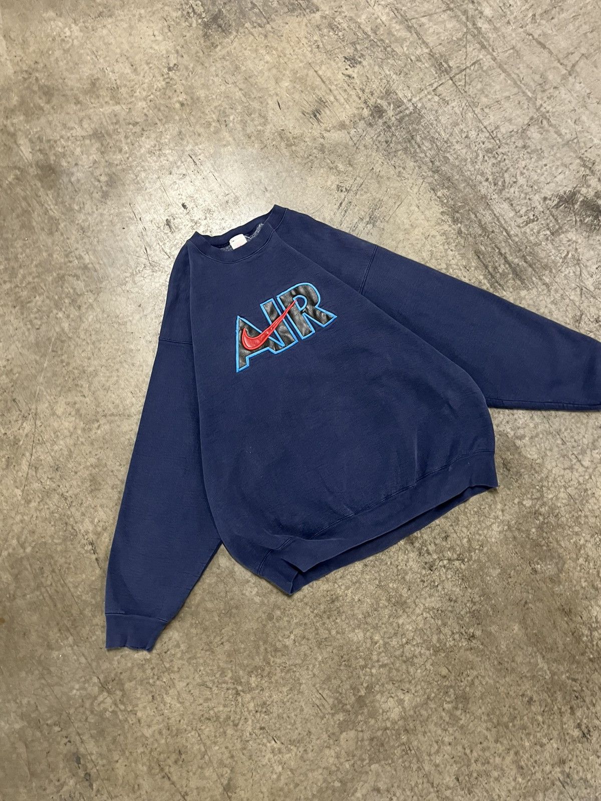 Nike × Vintage Nike bootleg vintage 90s boxy fit crewneck streetwear rare Size US XXL / EU 58 / 5 - 1 Thumbnail