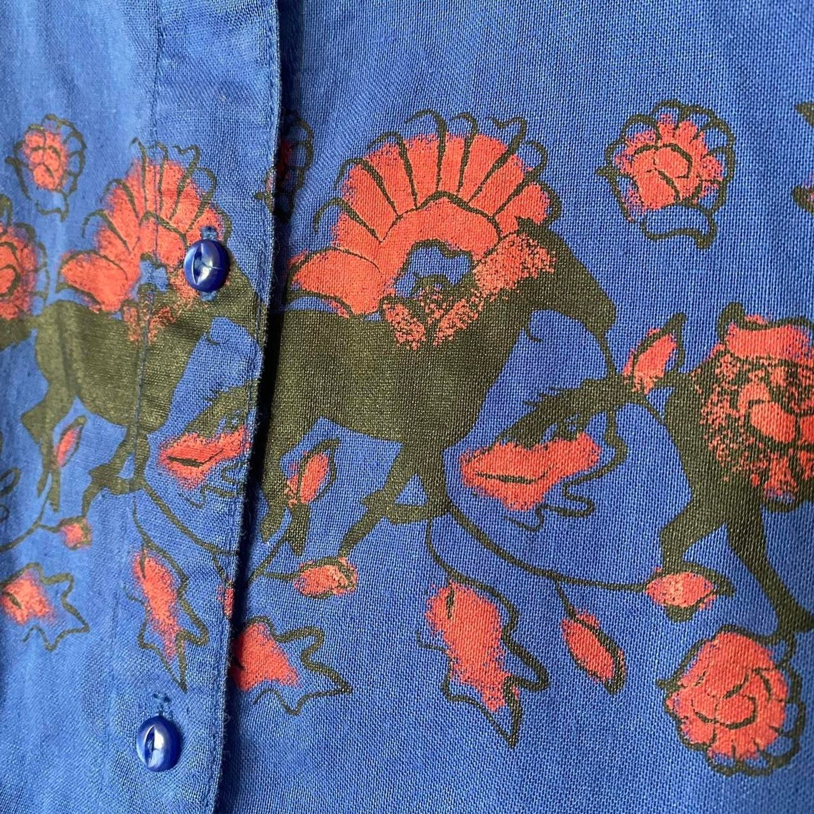 Wrangler Vintage Wrangler Blues Western Button Down Shirt Small Size S / US 4 / IT 40 - 5 Thumbnail