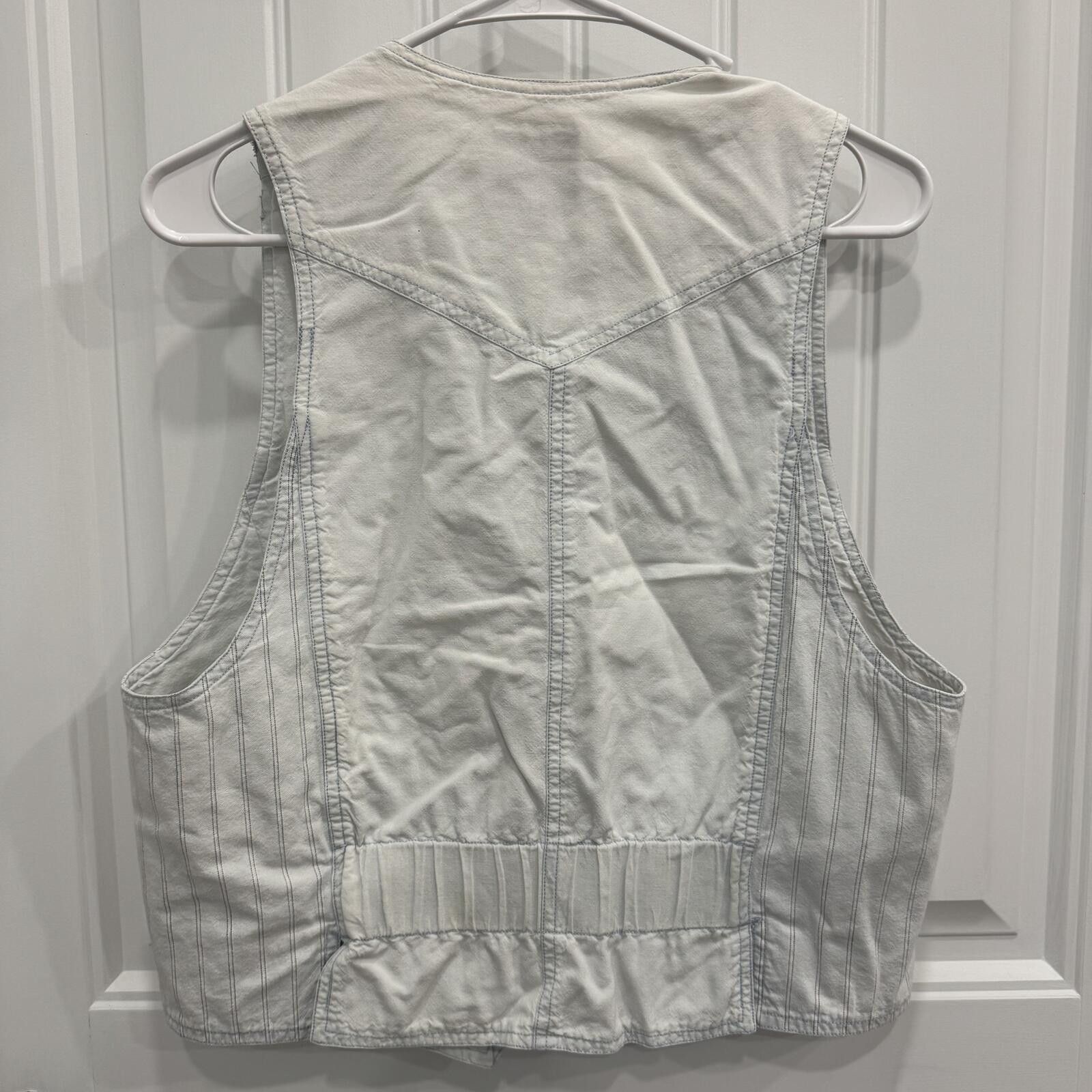 LOST INTRICACY Vintage Intro Pinstripe Vest Medium Size M / US 6-8 / IT 42-44 - 4 Thumbnail