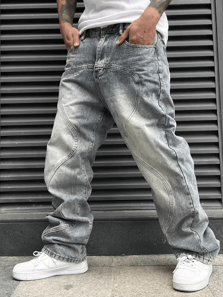 Jean × Vintage Street 90s hiphop washed skateboard hip-hop jeans Size US 30 / EU 46 - 2 Thumbnail