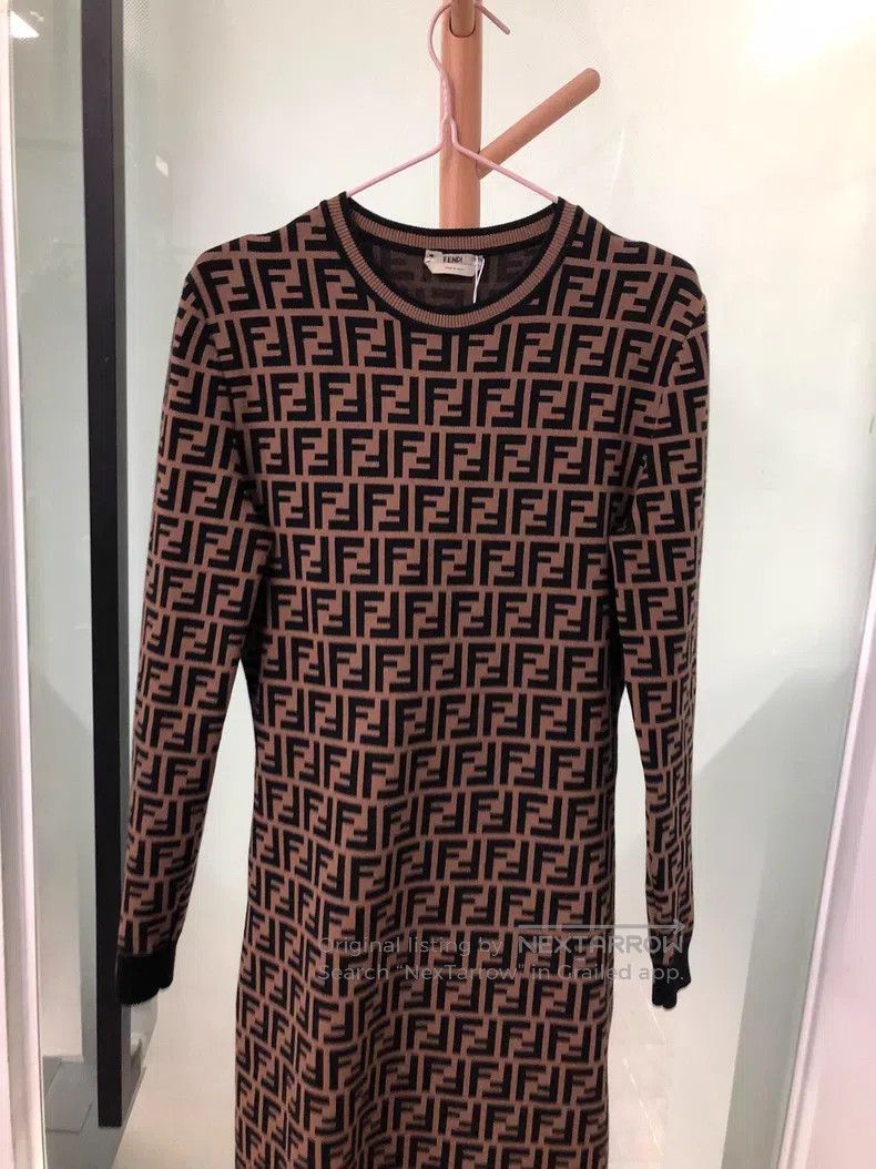 Fendi Fendi All-over printed dress Size S / US 4 / IT 40 - 6 Thumbnail