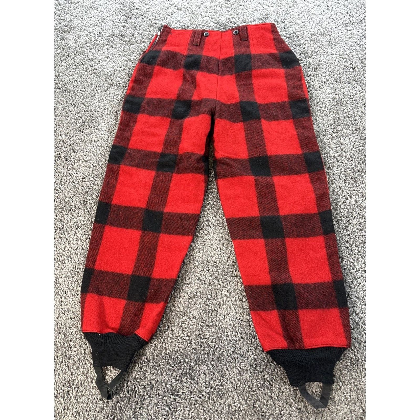 Vintage VINTAGE White Stag Westools Woolen Pants Mens 30x28 Red Buffalo Plaid Hunting Shirt? Size US 30 / EU 46 - 7 Thumbnail