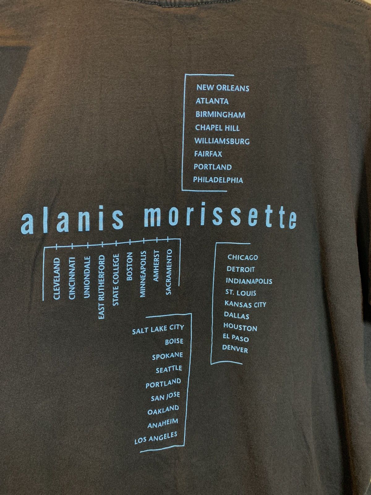 Band Tees × Vintage RARE Vintage 90s Alanis Morisette The Junkie Tour Band Shirt Size US XL / EU 56 / 4 - 4 Thumbnail