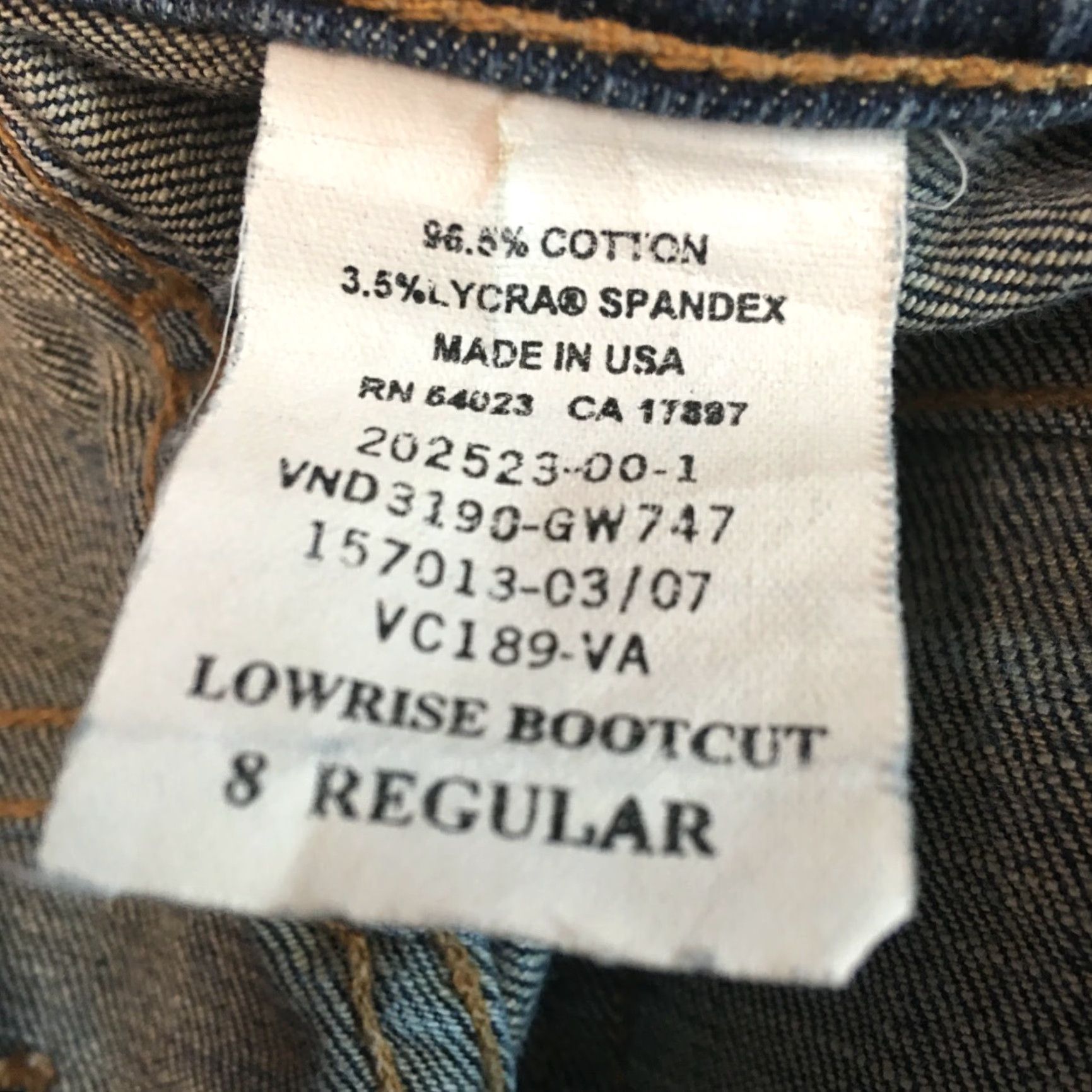 Gap VINTAGE Gap Women's Low Rise Stretch Bootcut Jeans Size 8 32x32 Medium Wash Blue Denim Womens Size 30" / US 8 / IT 44 - 7 Thumbnail