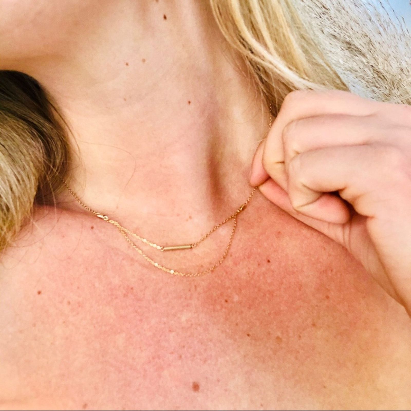 Nordstrom NEW NORDSTROM 18kt Gold Fill Chain Dainty Necklace Jewelry Size ONE SIZE - 3 Thumbnail