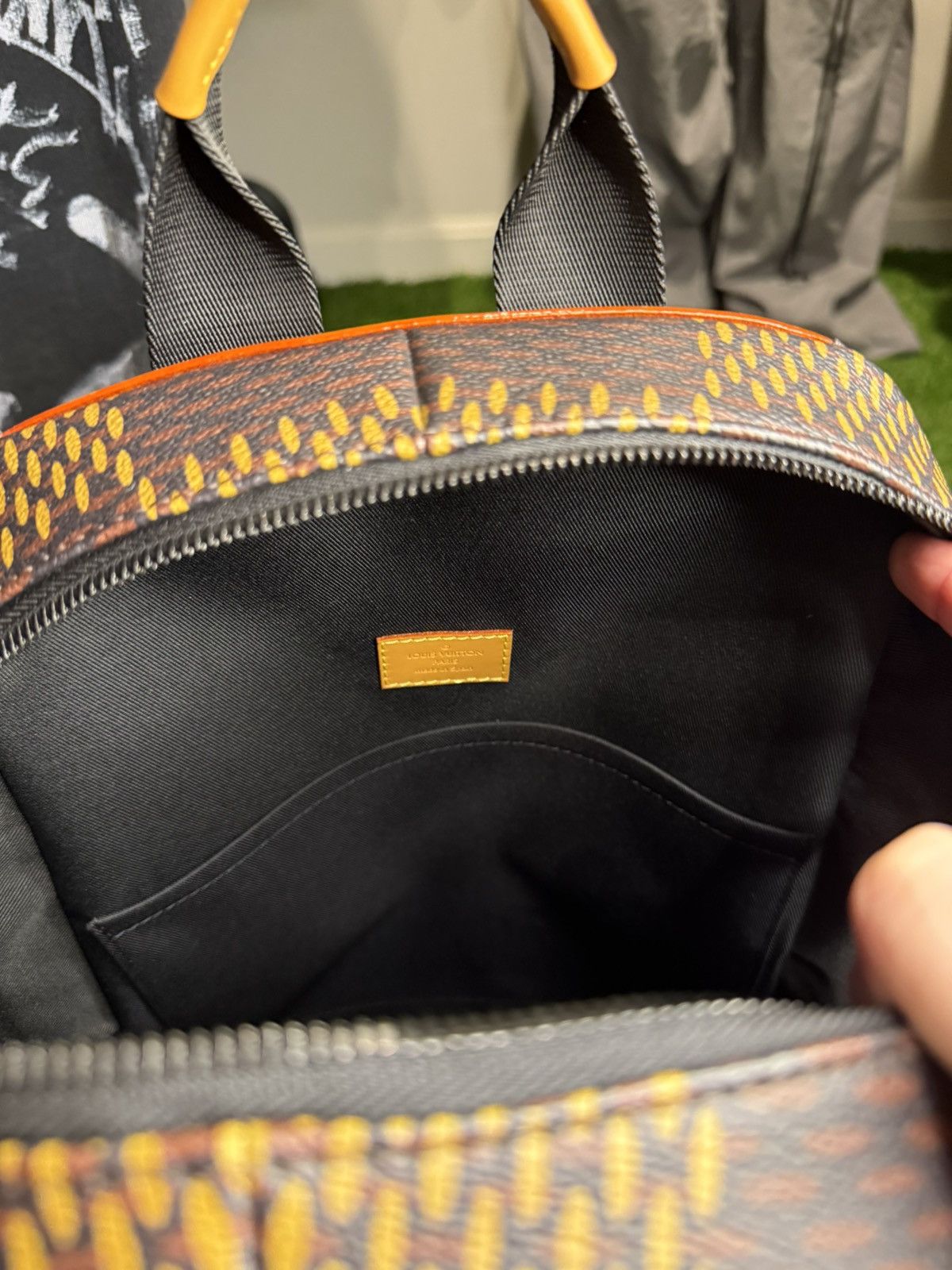 Louis Vuitton × Nigo GRAIL 🦄📜 Louis Vuitton X Nigo Damier Wave Campus Backpack Size ONE SIZE - 16 Thumbnail