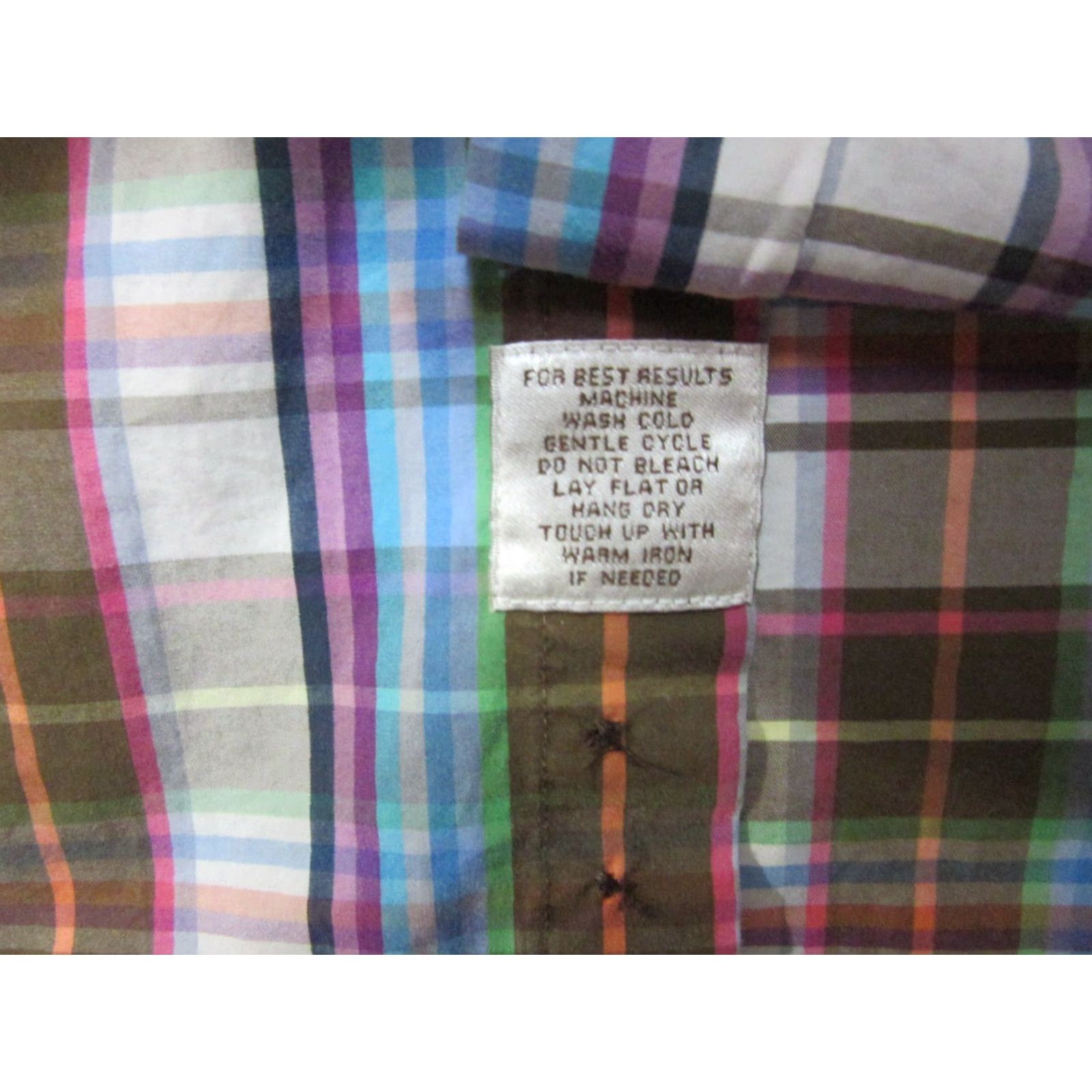 Peter Millar Peter Millar Shirt Mens Small Multicolor Blue Brown Plaid Weekender Casual Button-Down Shirt Size US S / EU 44-46 / 1 - 6 Thumbnail