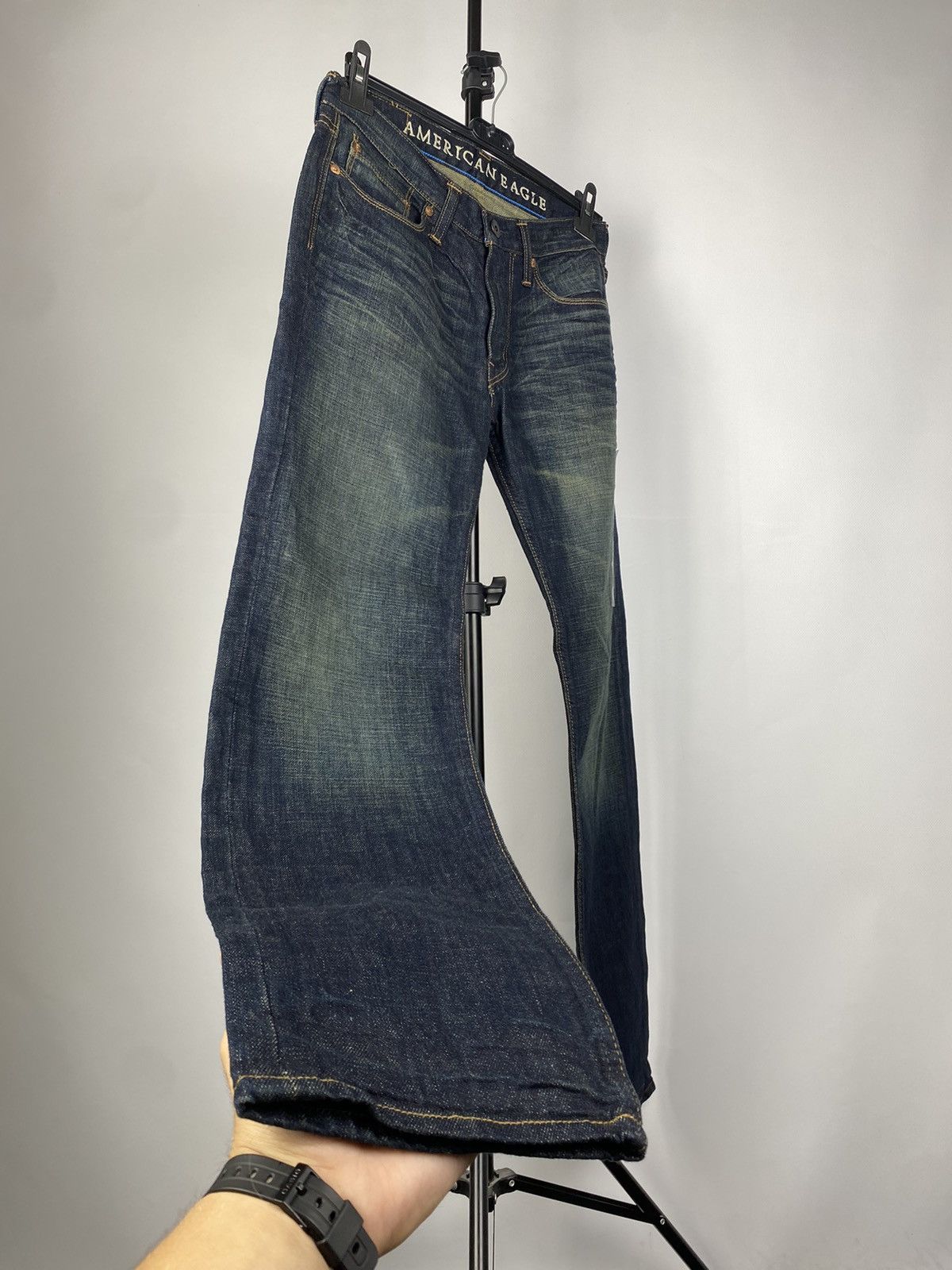 American Eagle Outfitters × Vintage Rare🔥Avant Garde American Eagle denim pants Jeans Size US 29 - 5 Thumbnail