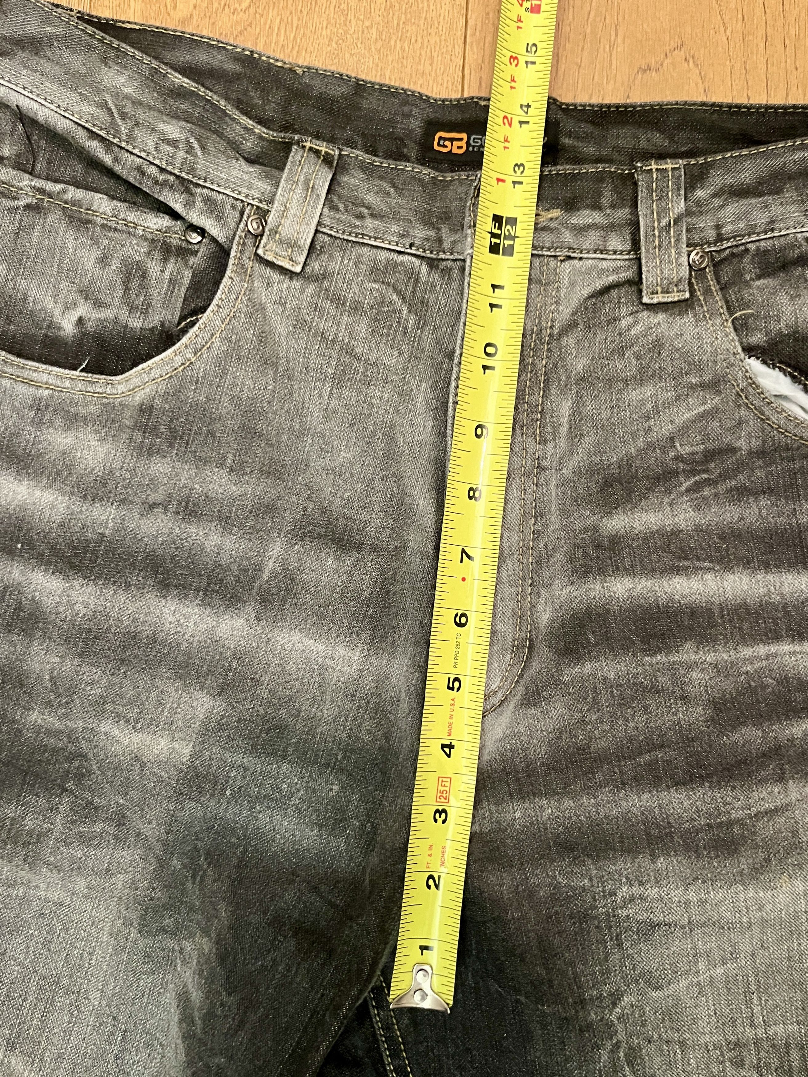 Vintage Vtg GodBody Y2K Wide Leg Baggy Lightning Wash Jeans Size US 34 / EU 50 - 9 Thumbnail