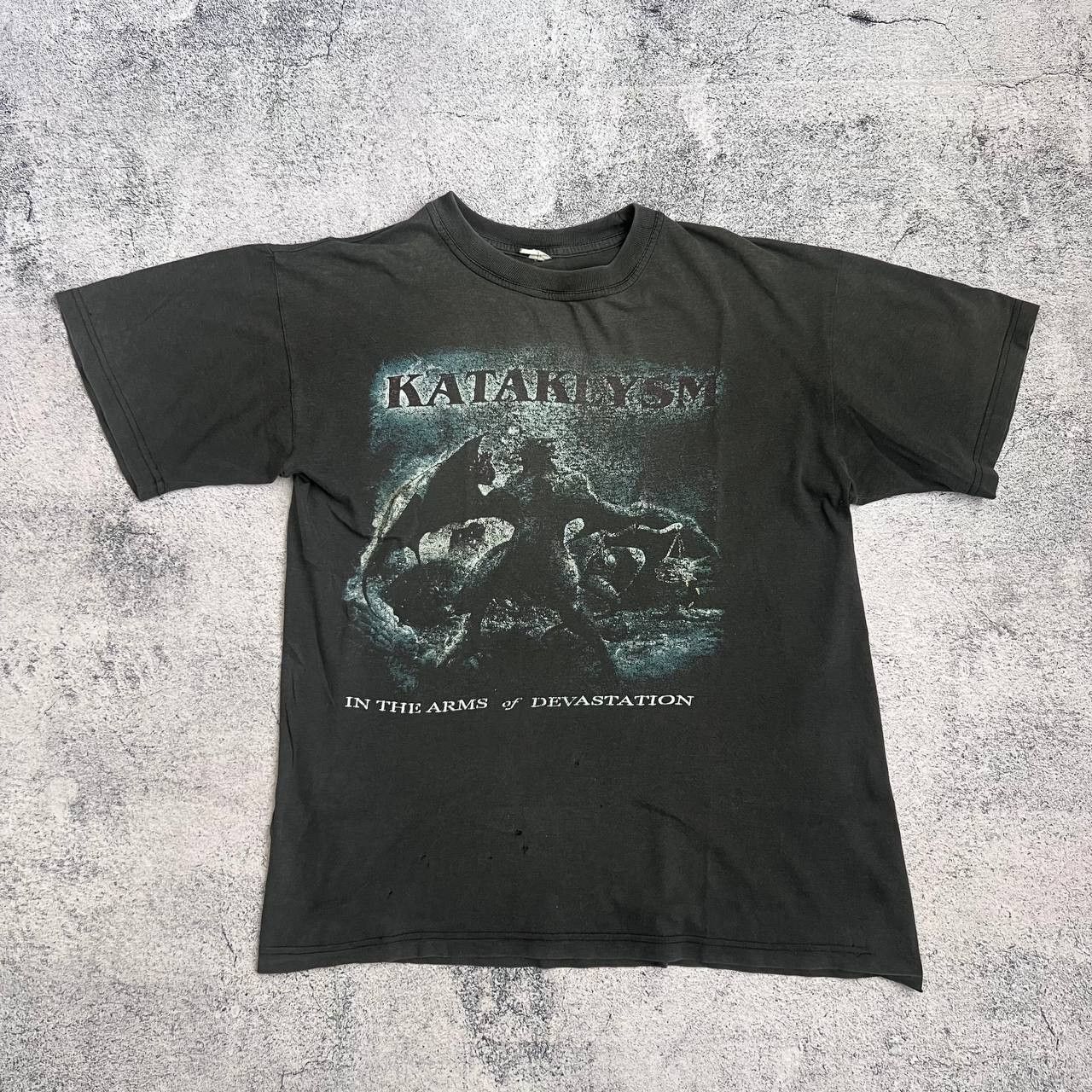 Metallica × Vintage Kataklysm Vintage Death Metal Band T-Shirt Size US M / EU 48-50 / 2 - 1 Thumbnail