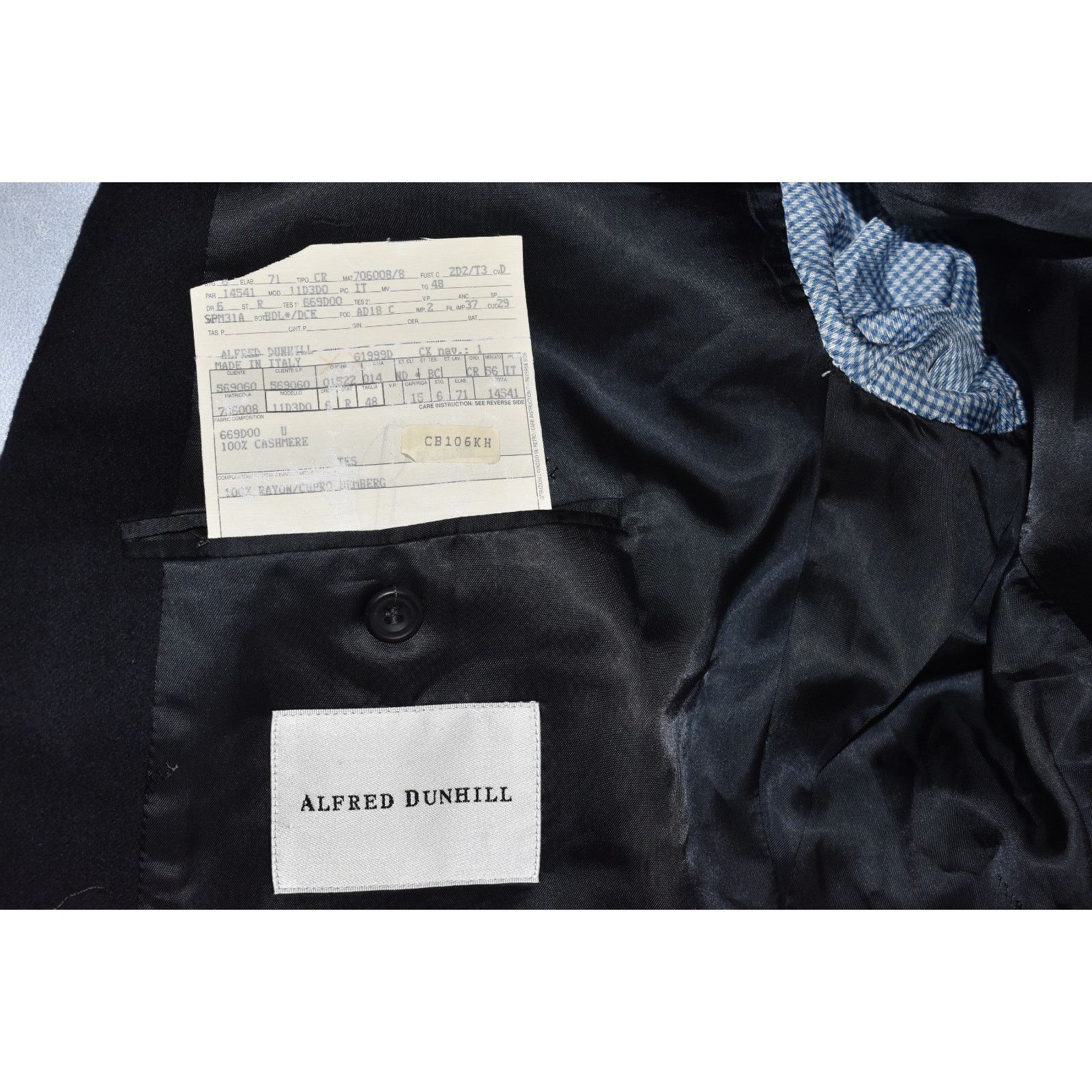 Alfred Dunhill ALFRED DUNHILL Cashmere Double Breasted Blazer Size IT 48 Size 48R - 9 Thumbnail