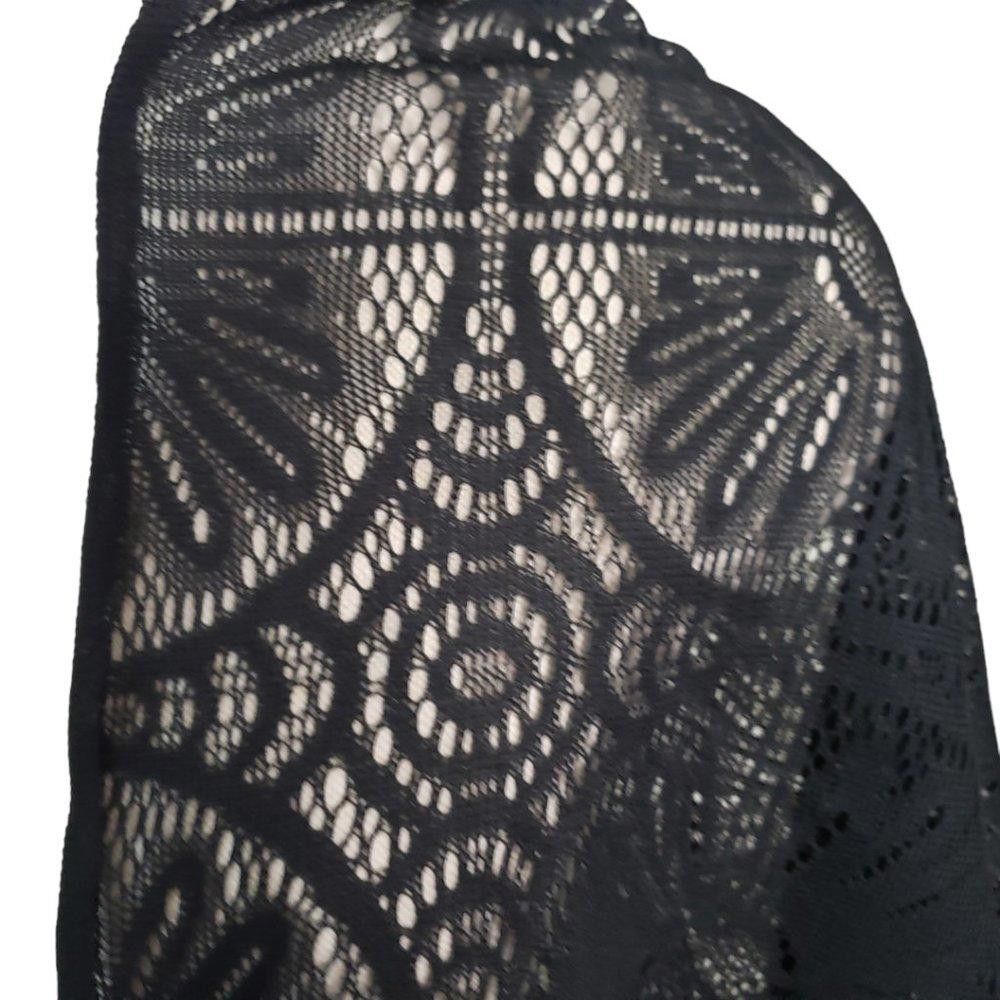 Designer CT863 Black Ladies Fringed Shawl Size ONE SIZE - 2 Thumbnail