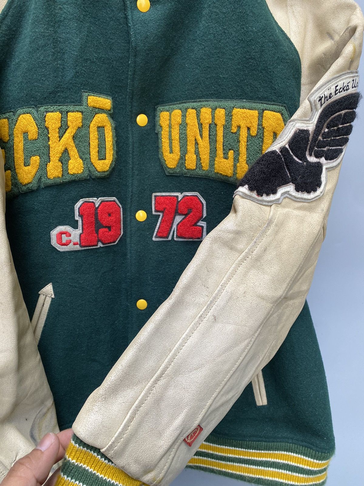 Ecko Unltd. 80s Vintage Ecko Unlimited Letterman Jacket Size US XL / EU 56 / 4 - 6 Thumbnail