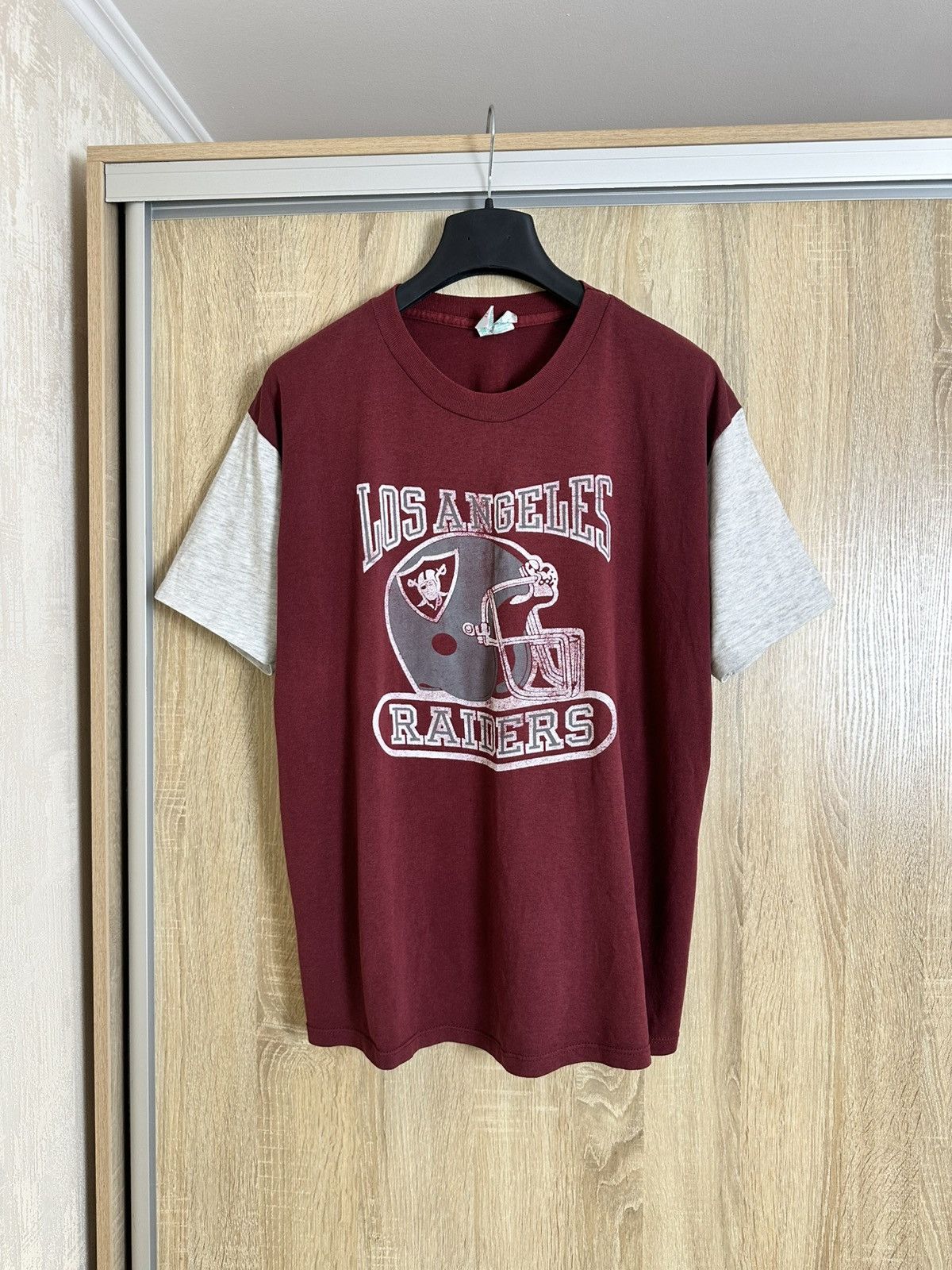 Vintage 🔥 1990s Los Angeles Raiders Vintage NFL T Shirt USA Size US XL / EU 56 / 4 - 2 Thumbnail