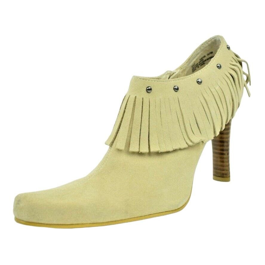 Other MIA Womens US Size 9 Hunter Tan Suede Leather Fringe Ankle B Size US 9 / IT 39 - 9 Thumbnail