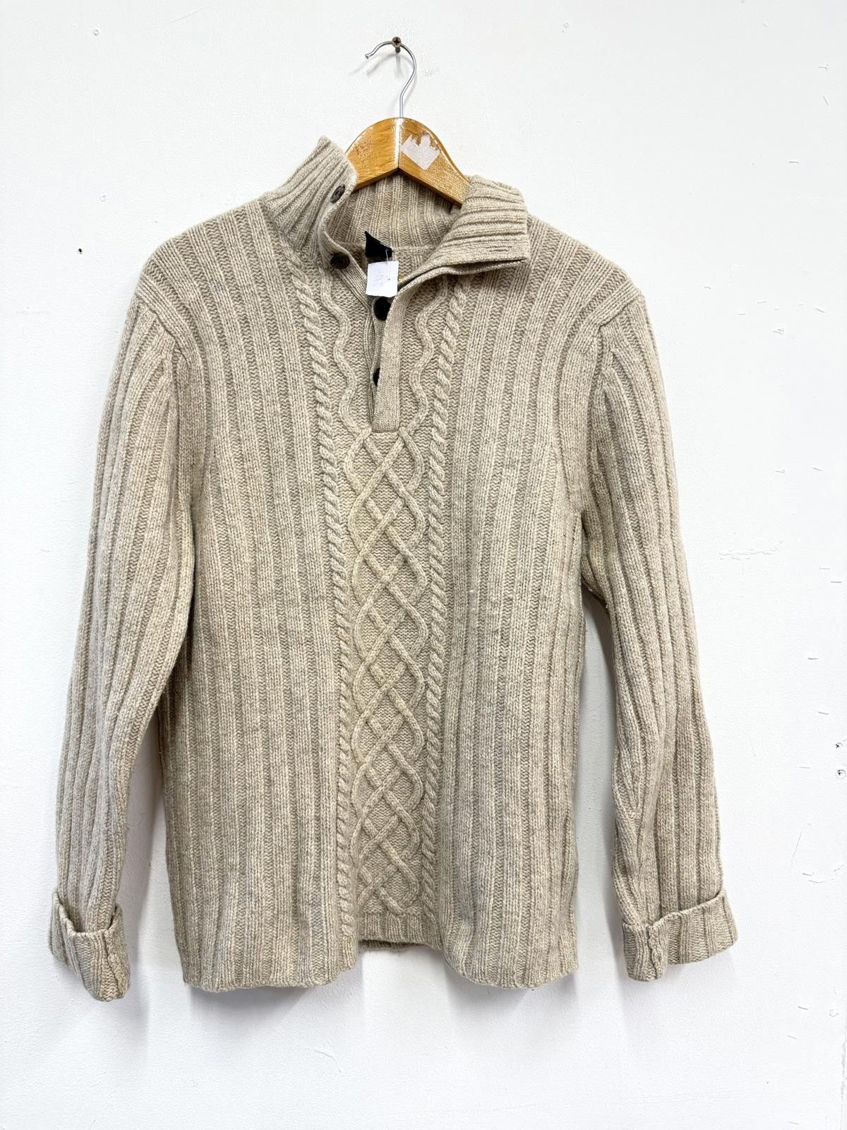 Gap GAP Beige Cable Knit Sweater Size L Size US L / EU 52-54 / 3 - 1 Thumbnail