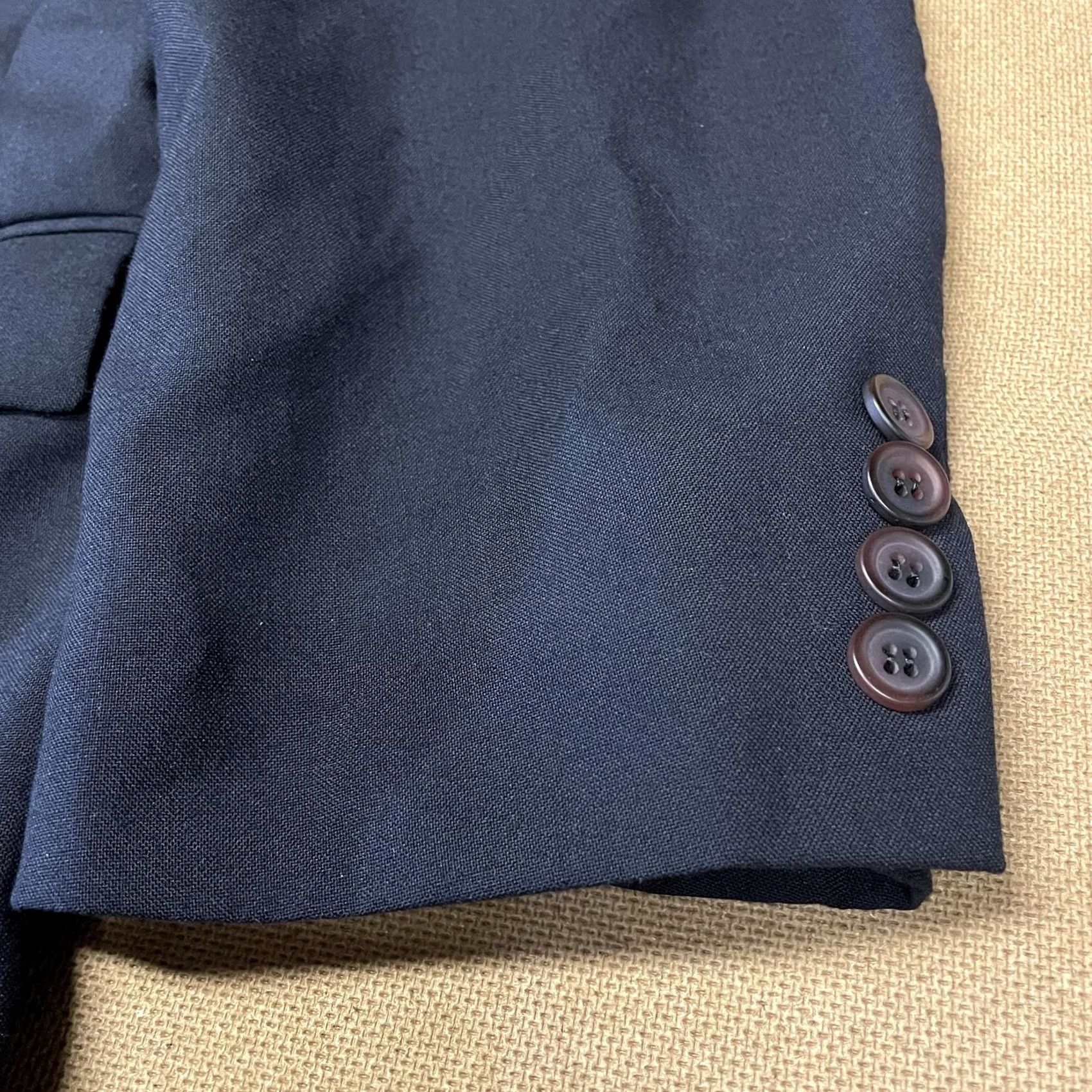 Chaps Chaps Ralph Lauren Blazer Mens 41R Navy Wool 2 Button Sport Coat Made in Canada Size 42R - 4 Thumbnail