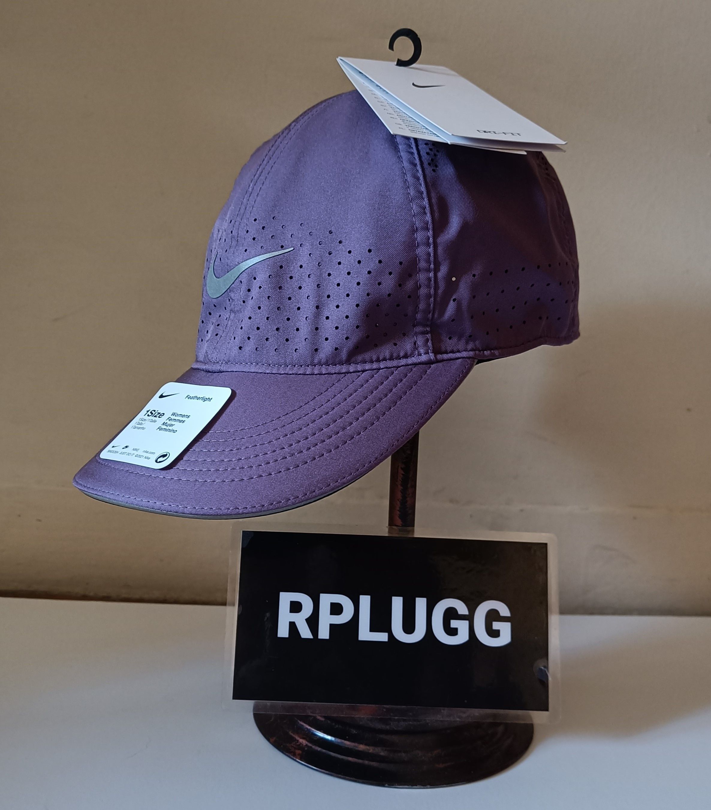 Nike Nike Featherlight Running Cap Purple Size ONE SIZE - 3 Thumbnail