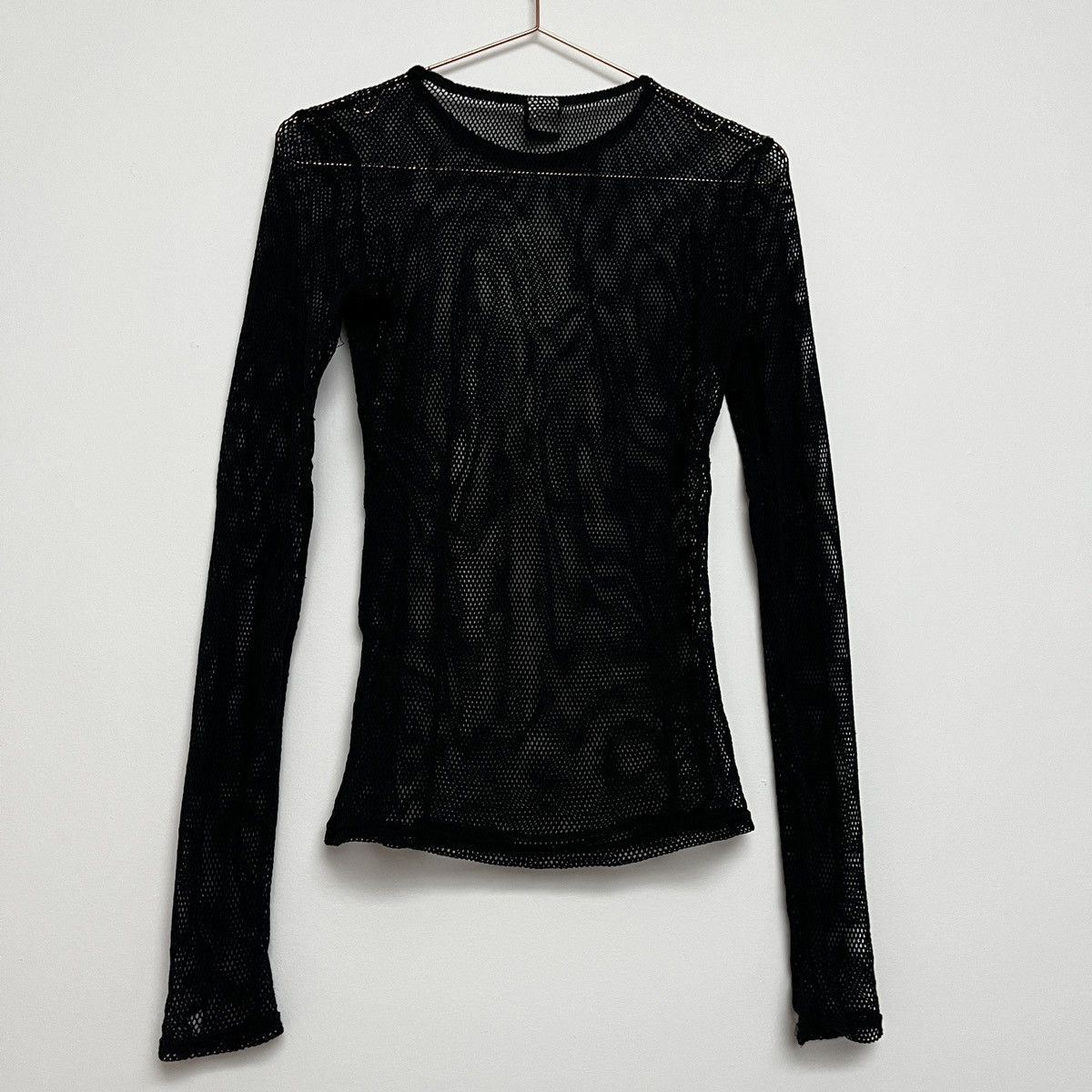 Vintage Vintage 90s Skull Mesh Long Sleeve Shirt (unisex) Size US M / EU 48-50 / 2 - 8 Thumbnail