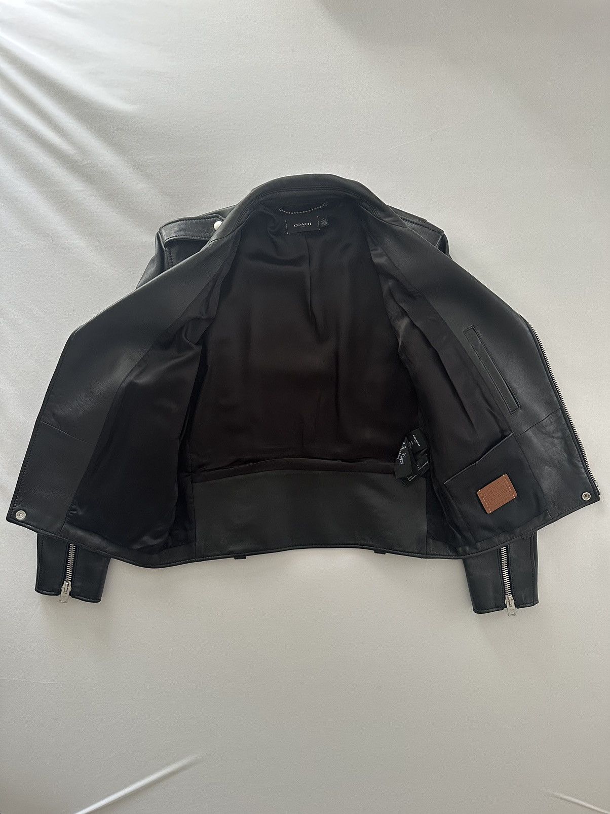 Coach Coach Leather Biker Jacket Black Size US S / EU 44-46 / 1 - 3 Thumbnail