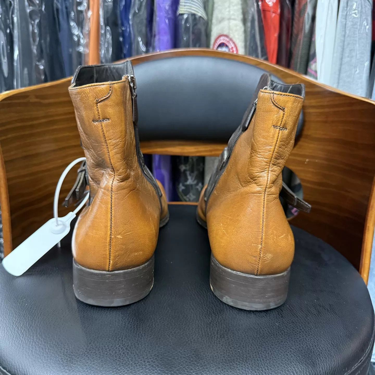 Prada Prada Show Brown Full Leather Chelsea Boots Size 9/43 Mint Size US 10 / EU 43 - 3 Thumbnail