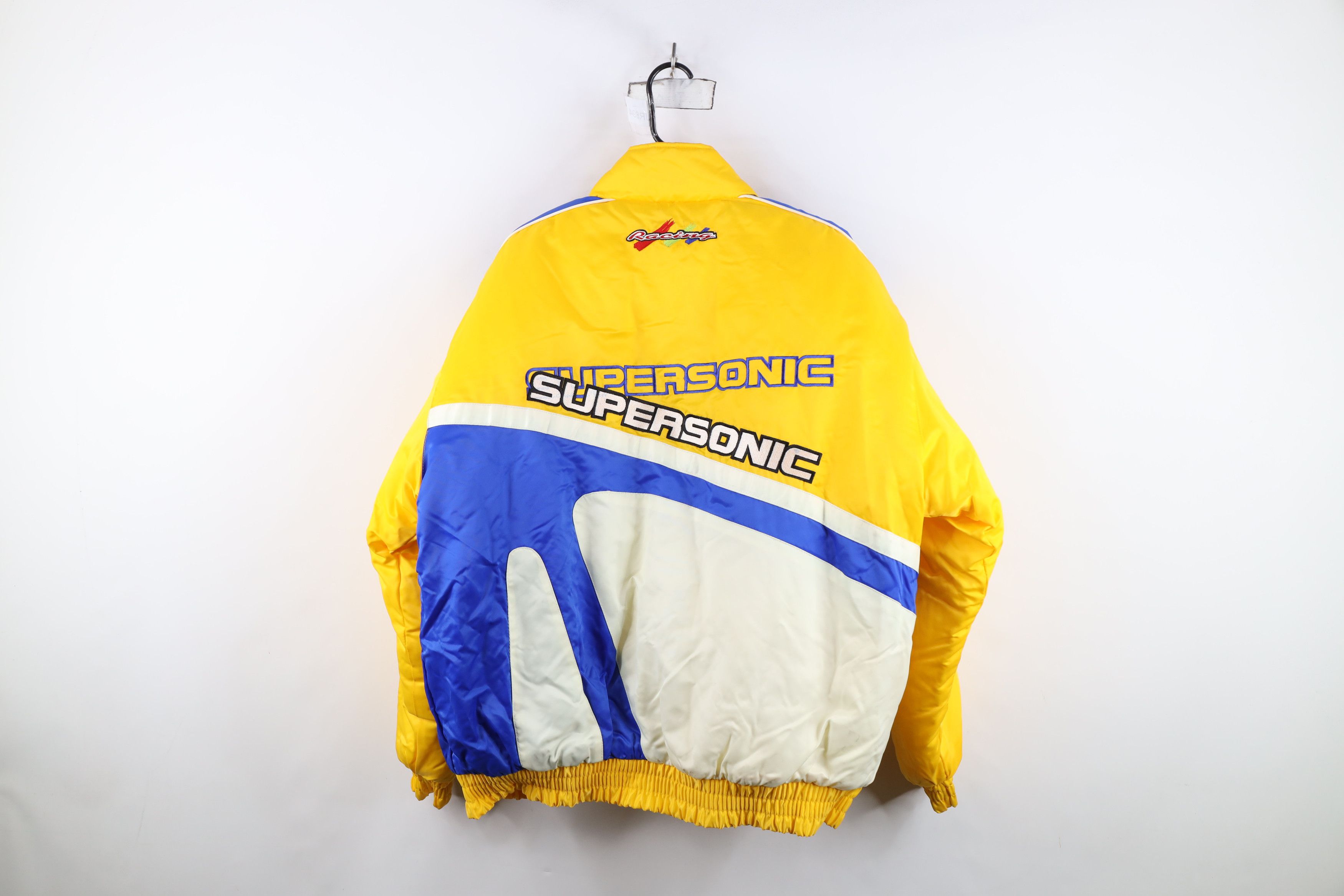 Vintage Deadstock Vintage Y2K 2000 Pit Crew Racing Puffer Jacket Size US XL / EU 56 / 4 - 14 Thumbnail