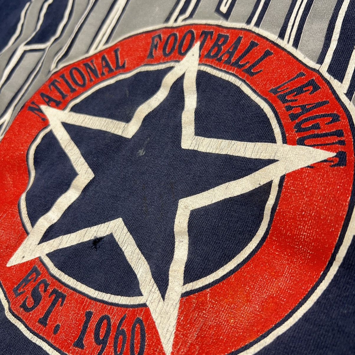NFL × Vintage VTG Dallas Cowboys Tee Shirt Blue NFL Football Single Stitch Size US L / EU 52-54 / 3 - 3 Thumbnail
