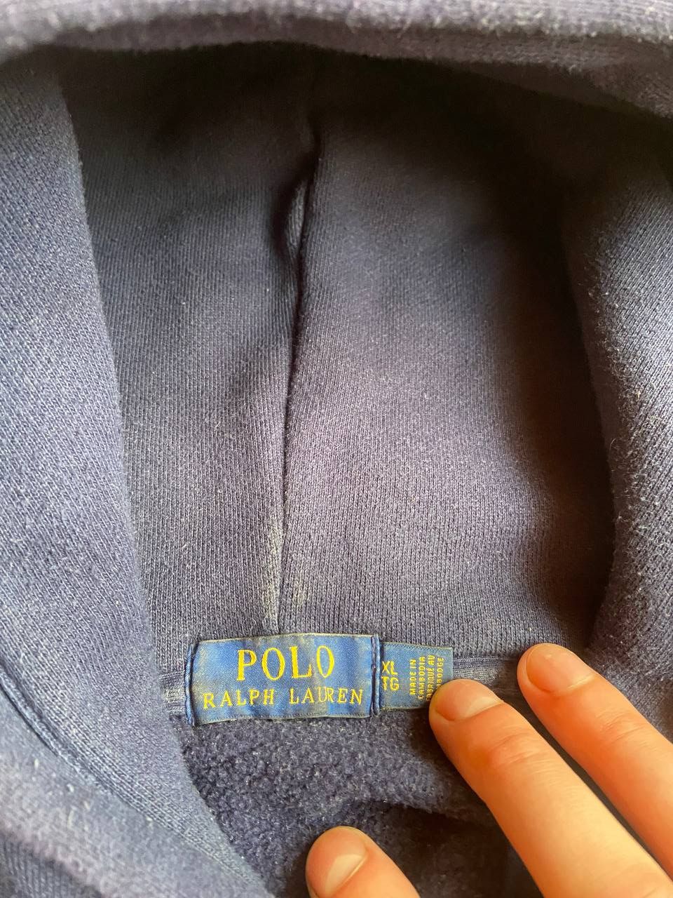 Polo Ralph Lauren Polo Ralph Lauren black blue Y2K hoodie Size US XL / EU 56 / 4 - 4 Thumbnail