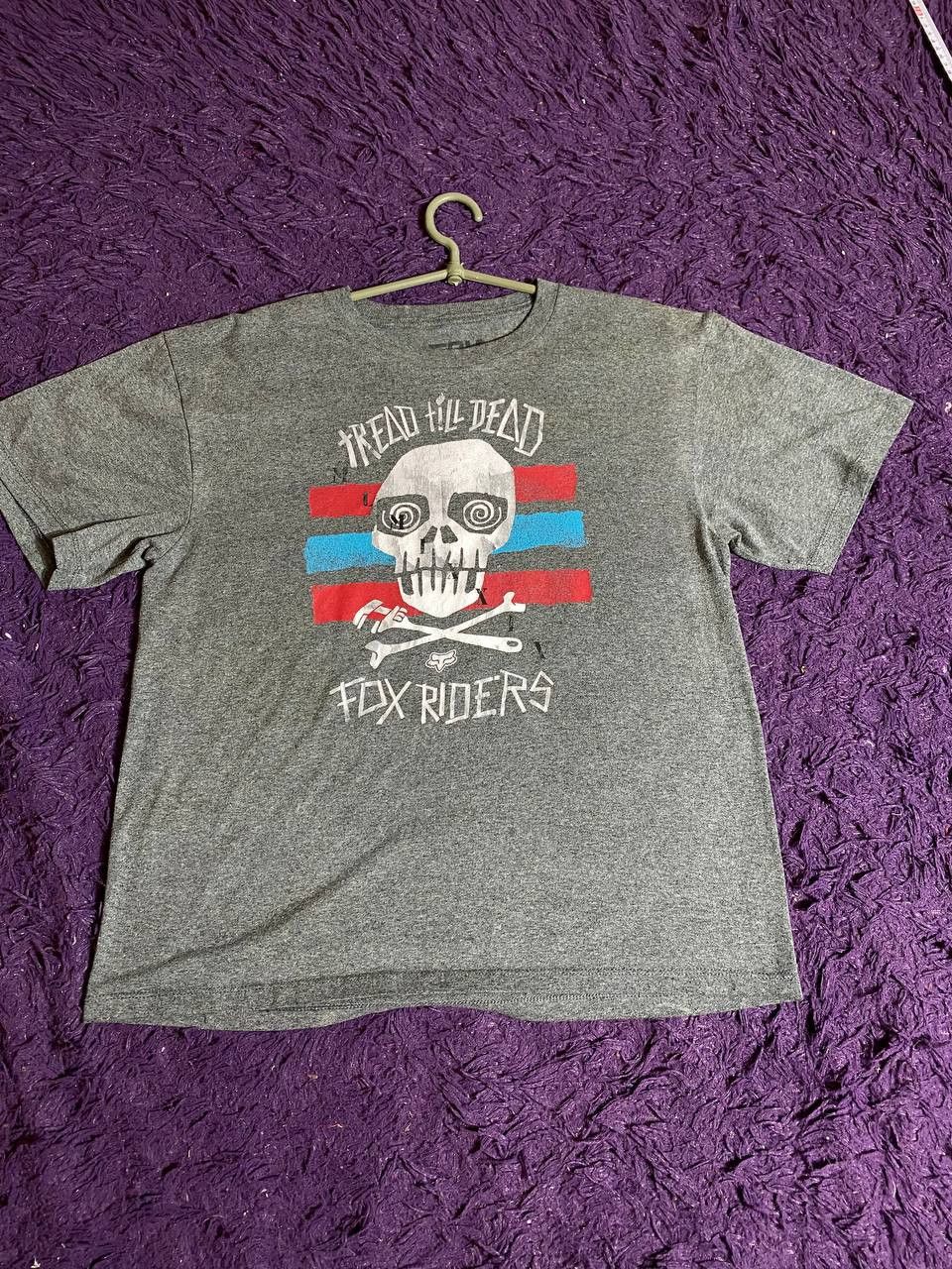 Fox Racing × Vintage Crazy vintage y2k fox racing skater grunge goth t-shirt Size US XL / EU 56 / 4 - 9 Thumbnail
