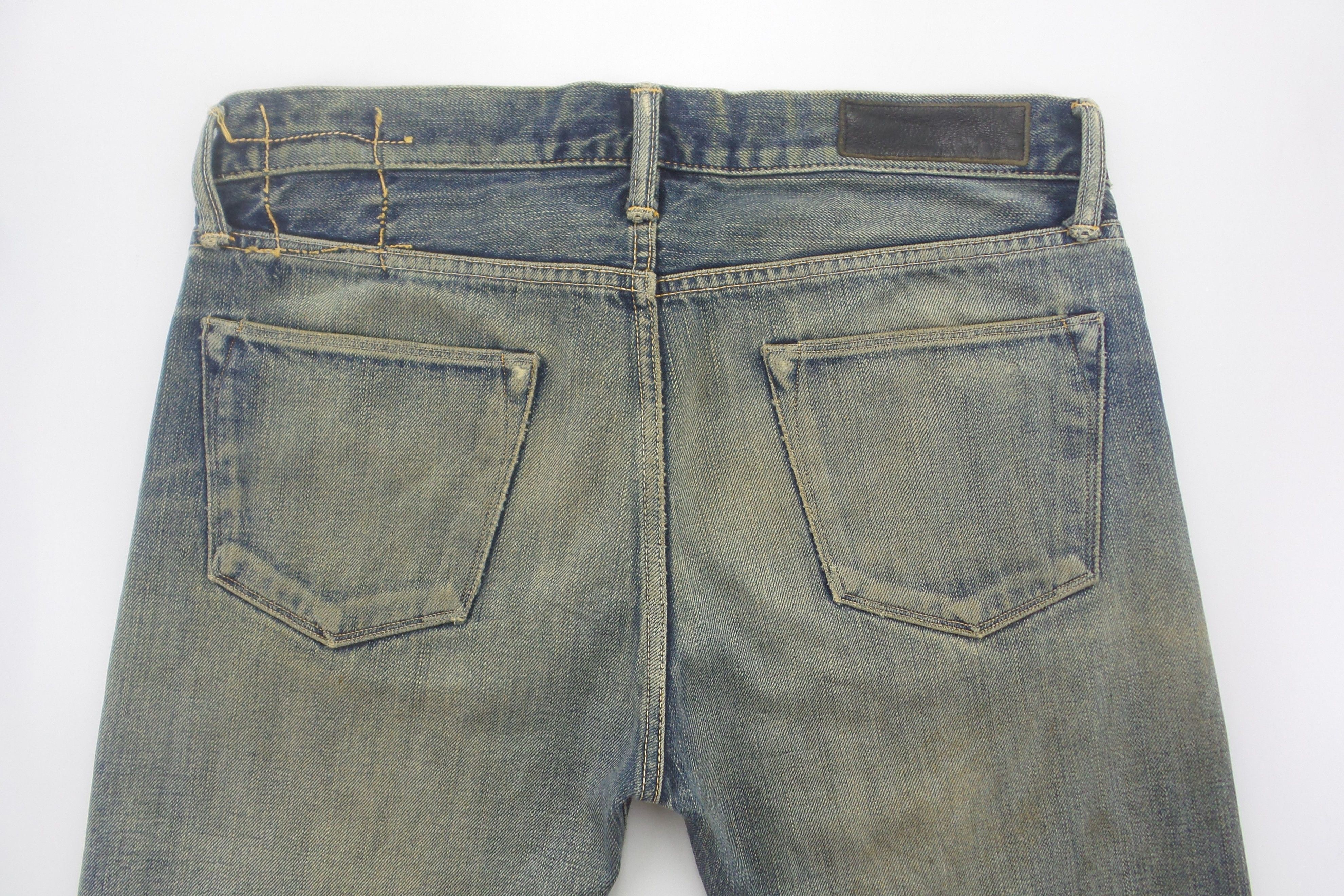 KURO DISTRESSED Blck By KURO Stonewashed Selvedge Jeans W17xL42.5 Size US 34 / EU 50 - 11 Thumbnail