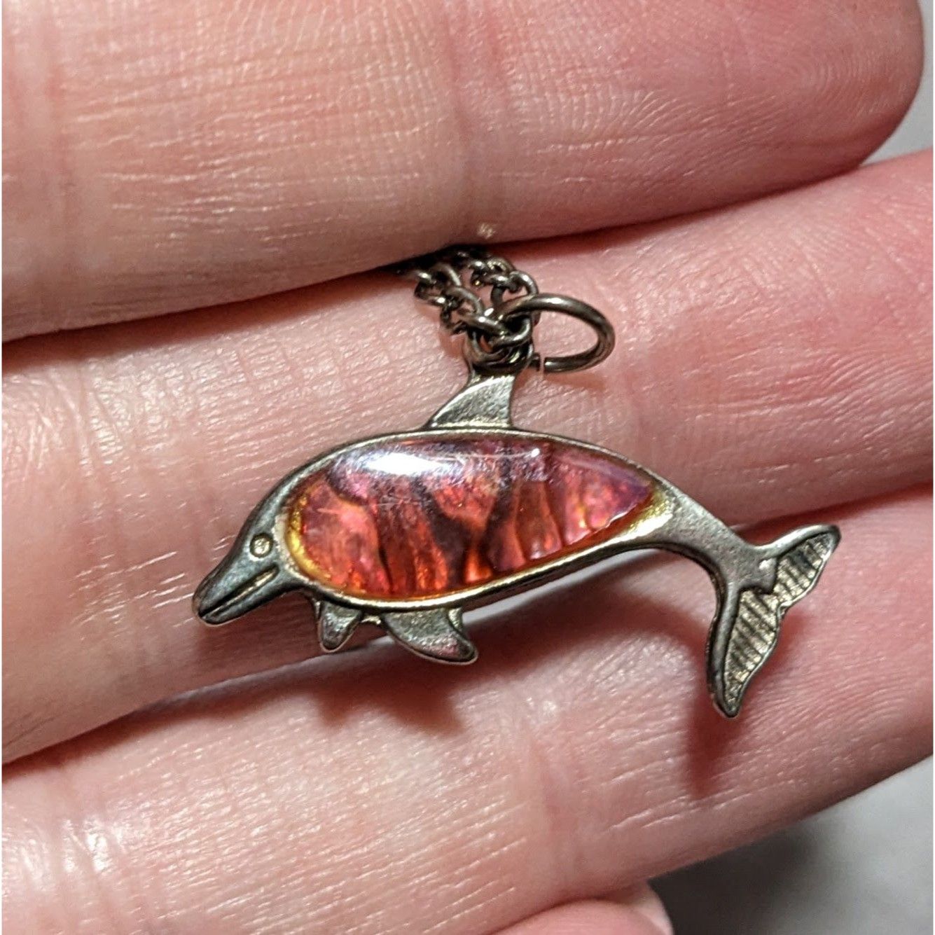 Other Pink Shell Dolphin Necklace Size ONE SIZE - 14 Thumbnail