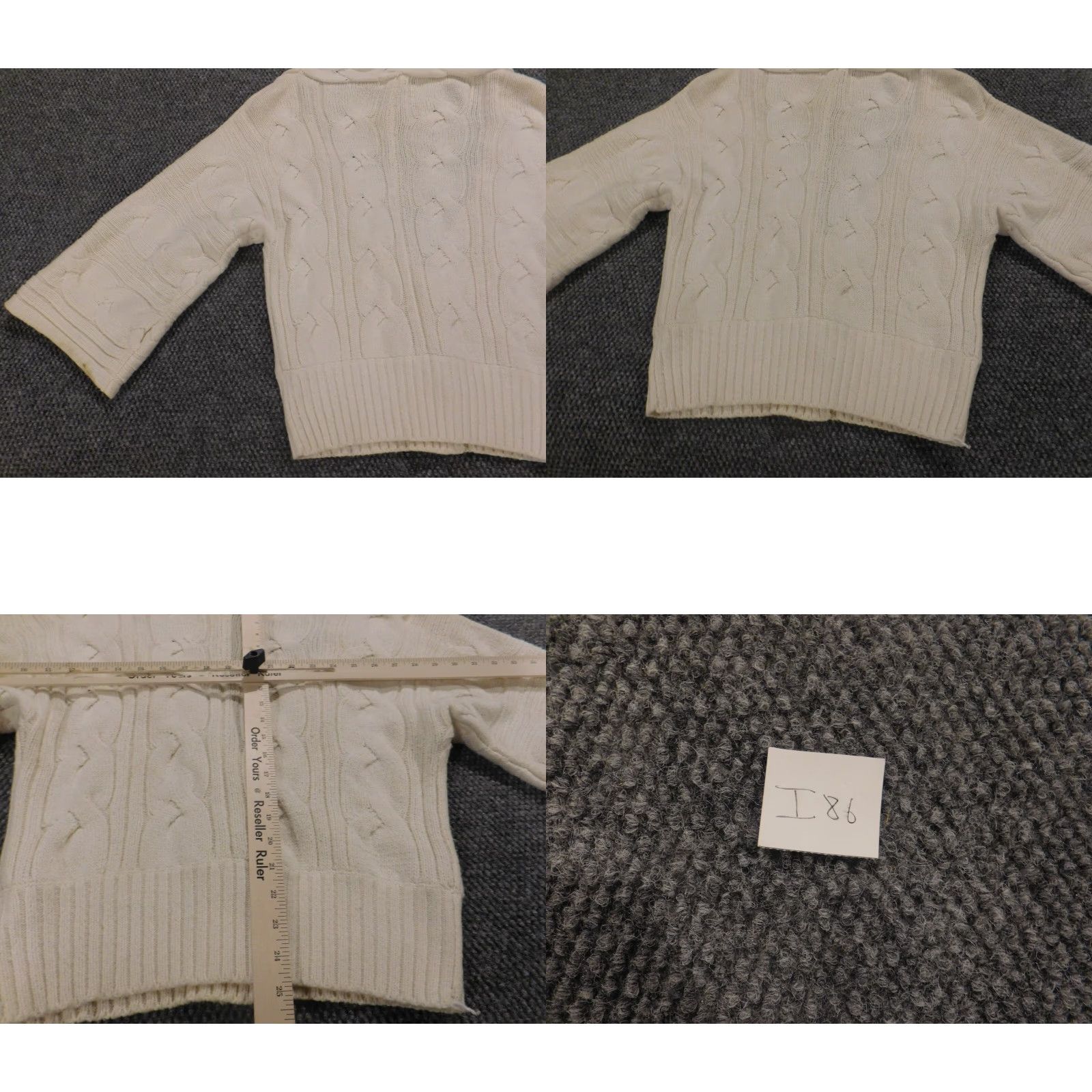 Coldwater Creek Coldwater Creek Womens Sweater Small Beige Pullover Cardigan Open V-Neck 3/4 Sleeve Knit Classic Mens Women Girls Size S / US 4 / IT 40 - 9 Thumbnail