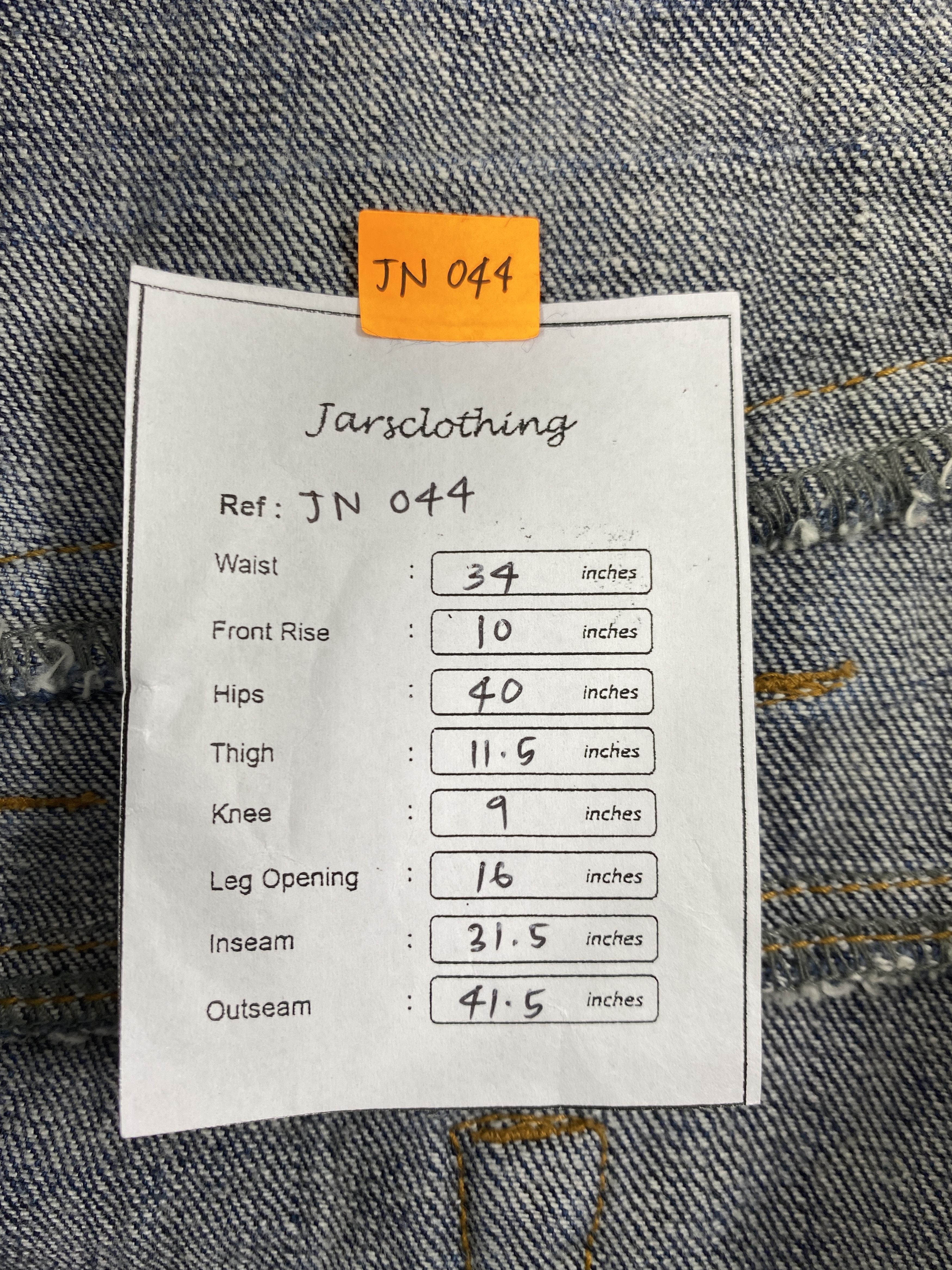 Japanese Brand Japanese Brand Double Waist Jeans 34x31.5 - JN044 Size US 34 / EU 50 - 7 Thumbnail