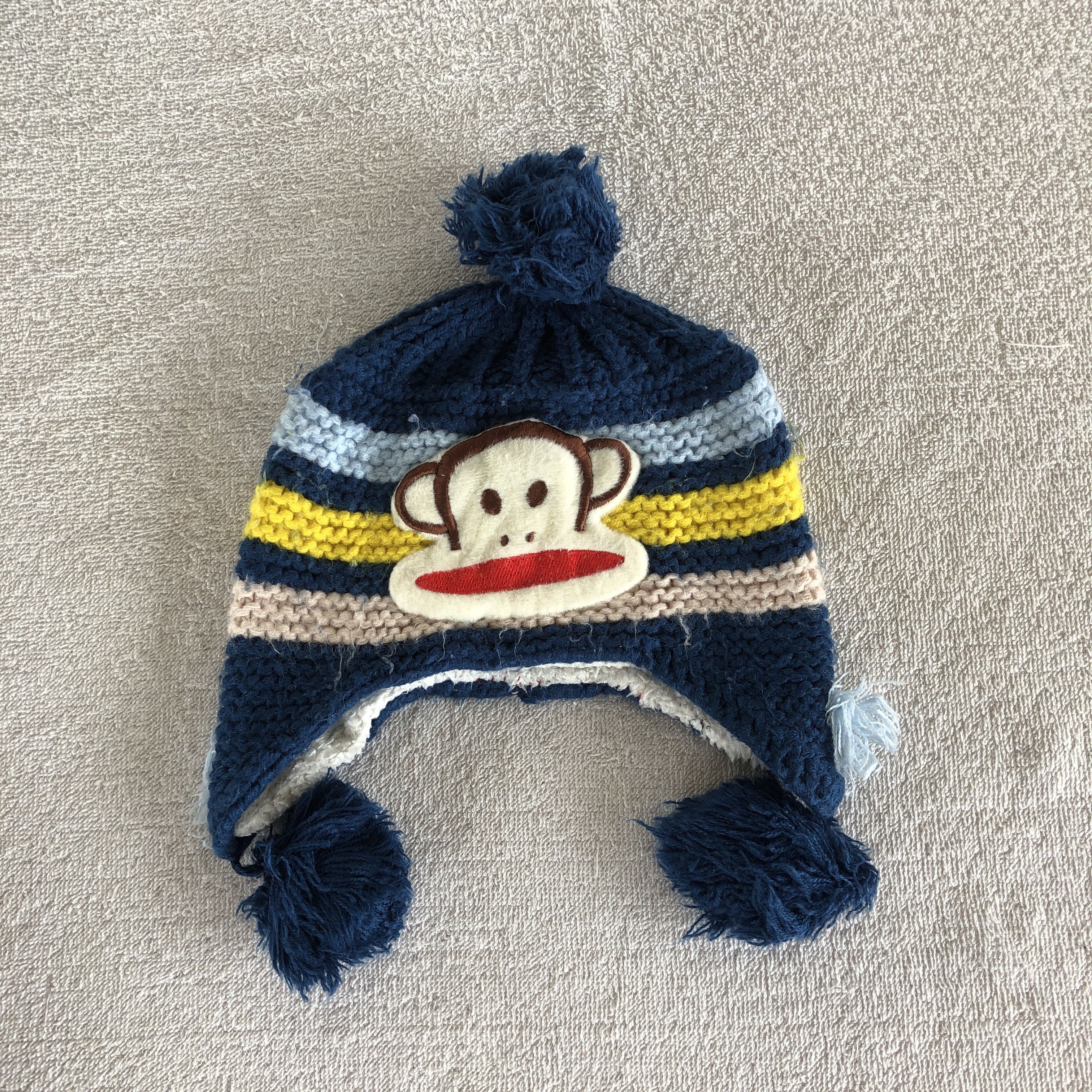 Japanese Brand × Other Vintage Y2K Paul Frank Earflap Beanie Knit Snow Caps Hats Size ONE SIZE - 5 Thumbnail