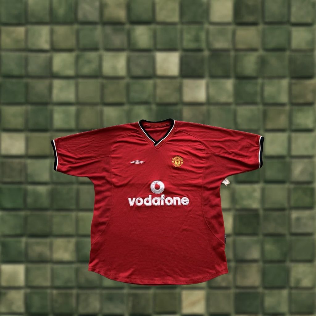 Umbro VINTAGE Umbro MANCHESTER UNITED HOME FOOTBALL JERSEY Men’s XL Red Soccer Shirt Sports Jersey England 2000-2002 Size US XL / EU 56 / 4 - 1 Thumbnail