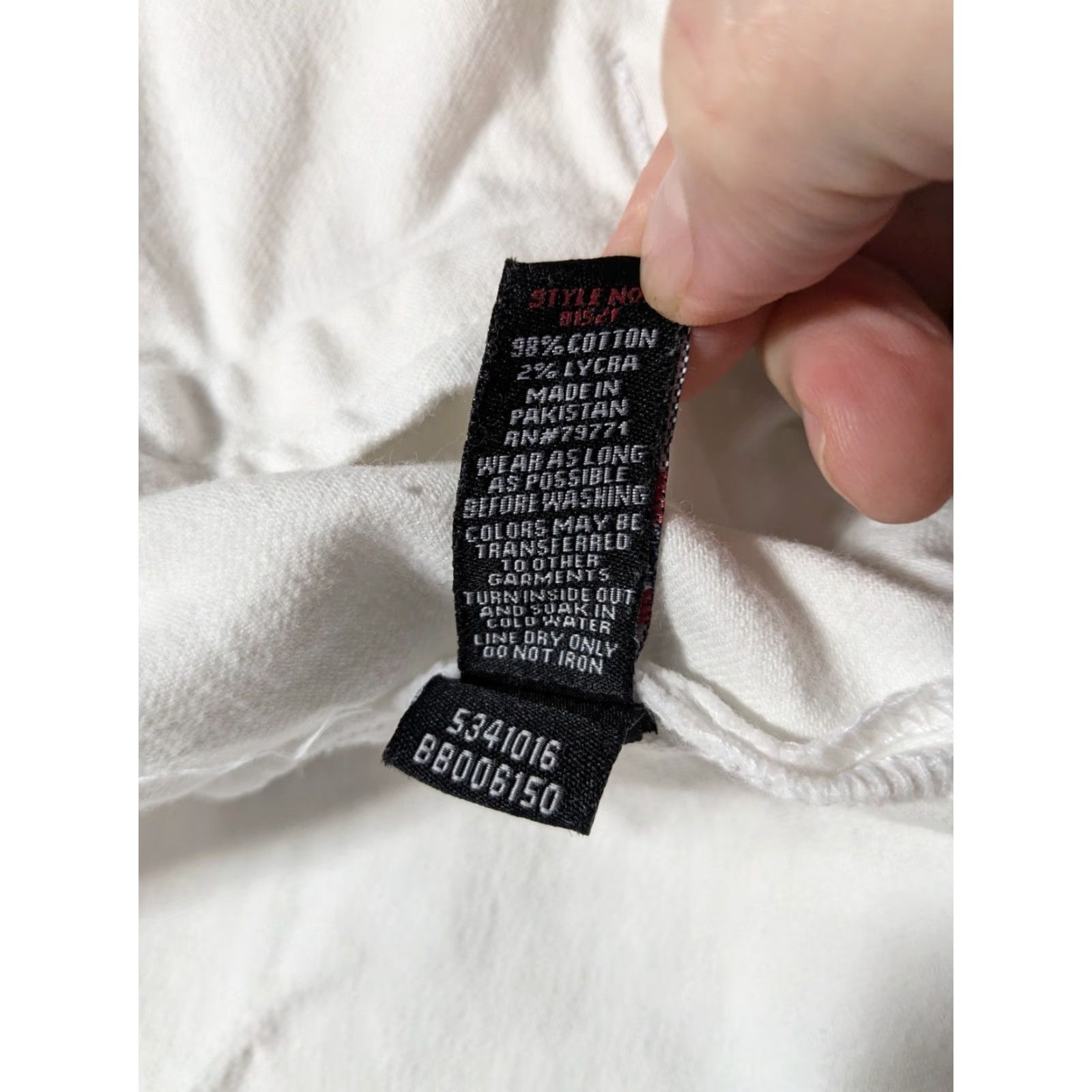 Jordan Craig JORDAN CRAIG LEGACY EDITION Men 2XL White Distress Stretch Denim Trucker Jacket Size US XXL / EU 58 / 5 - 6 Thumbnail