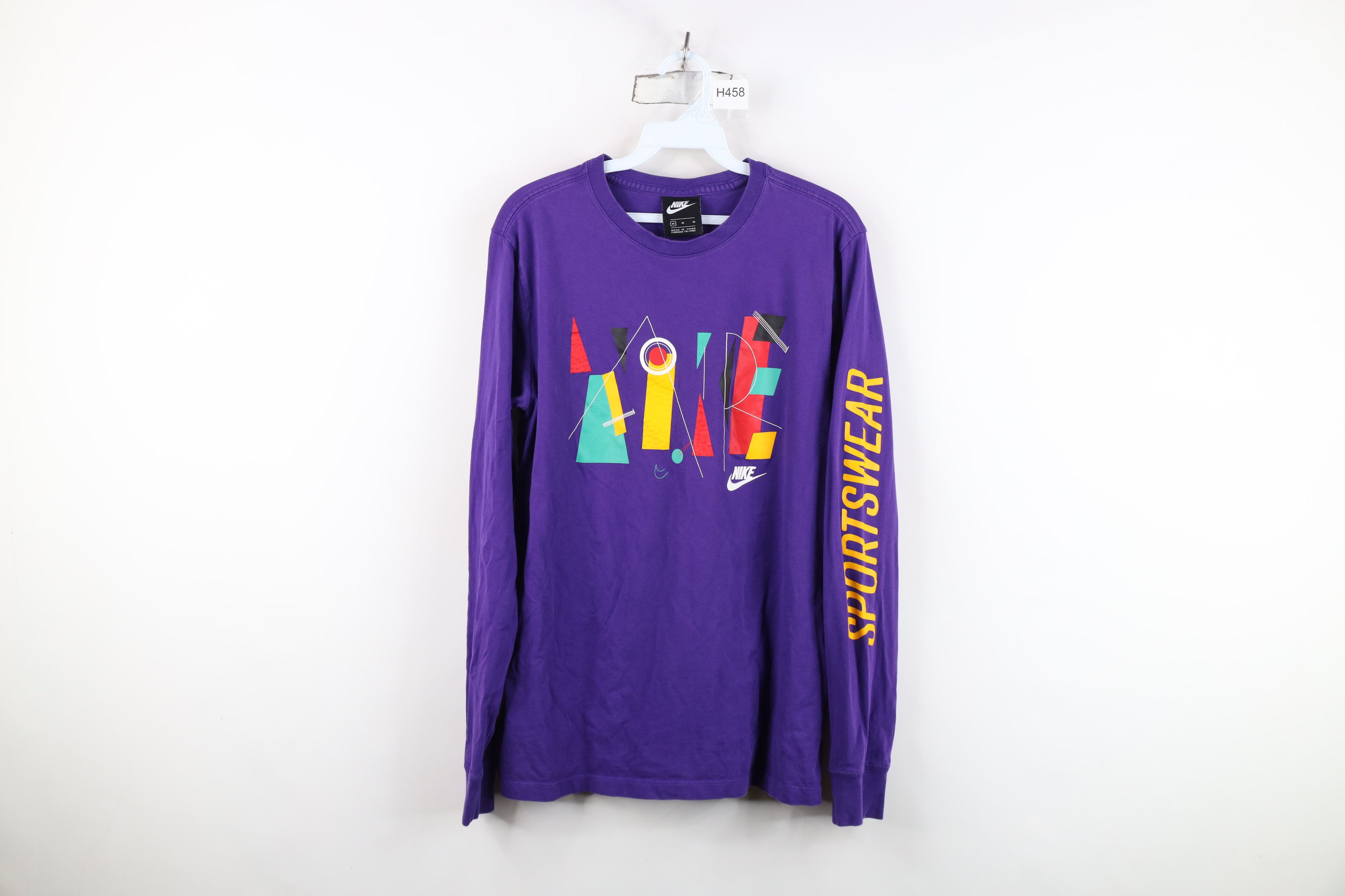Nike Nike Sportswear Spell Out Retro Abstract Long Sleeve T-Shirt Size US M / EU 48-50 / 2 - 1 Thumbnail