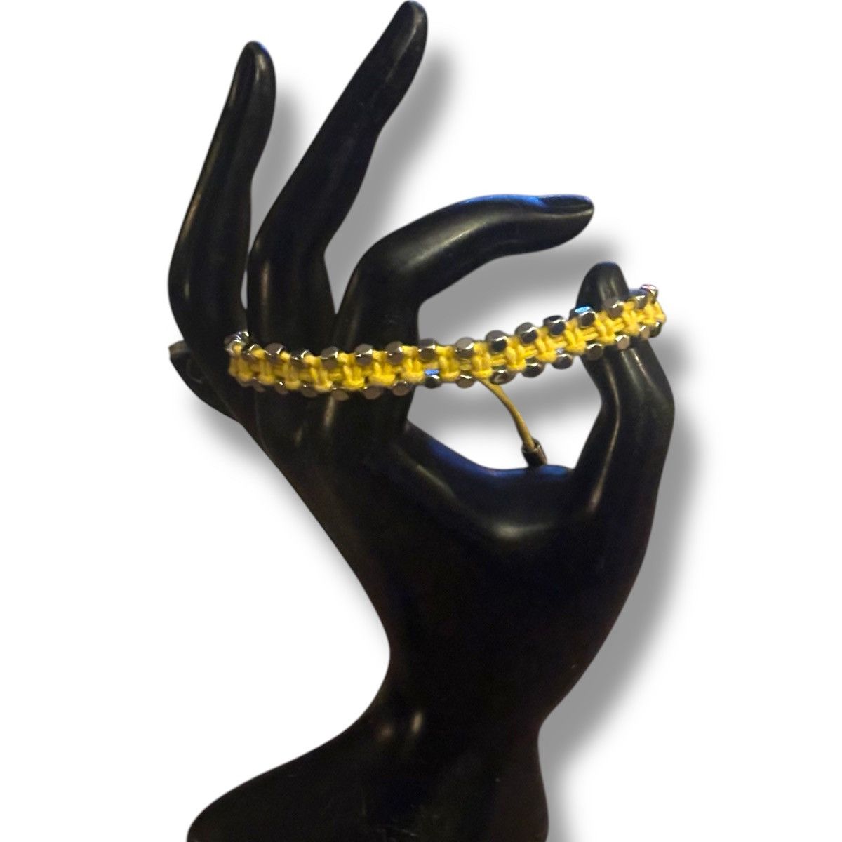 Fossil Fossil yellow woven adjustable cord bracelet Size ONE SIZE - 2 Thumbnail