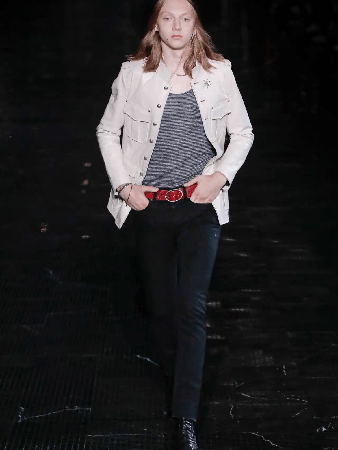 Saint Laurent Paris Saint Laurent Paris Sz 50 Saint Laurent Paris Golden Butto Size US M / EU 48-50 / 2 - 8 Thumbnail