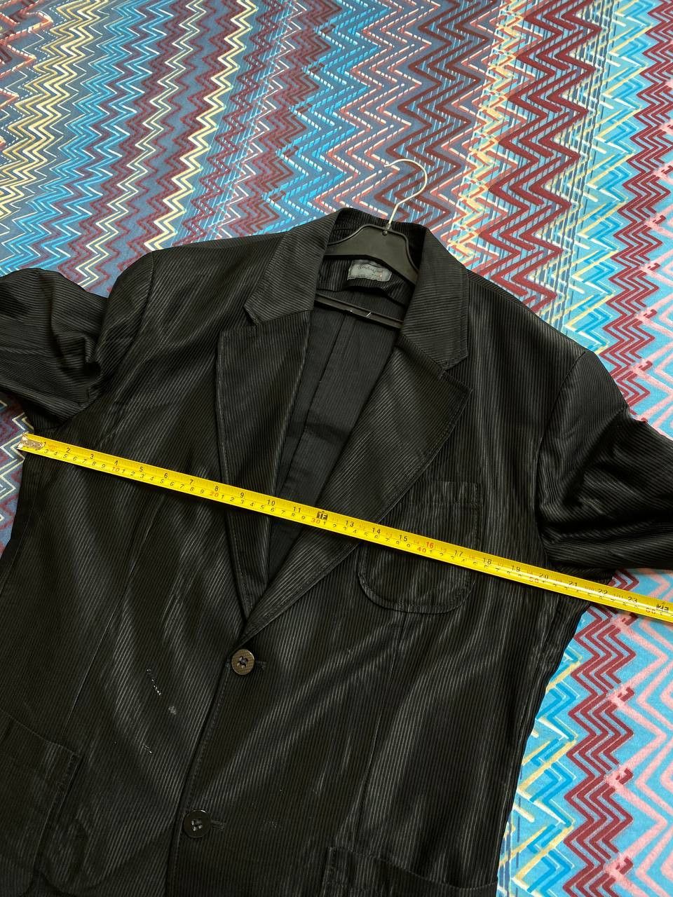 Hugo Boss Blazers Vintage Hugo Boss Y2K Black Streetwear Size 44R - 12 Thumbnail