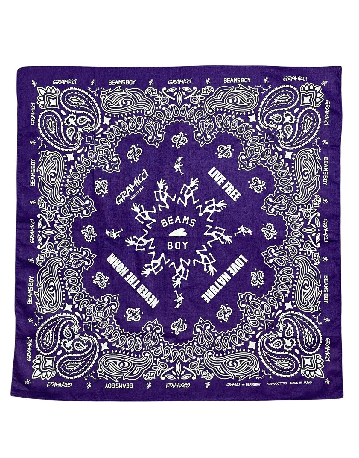 Gramicci Ultra RARE! Vtg Gramicci x Beams Boy Paisley Bandana Japan Size ONE SIZE - 1 Thumbnail
