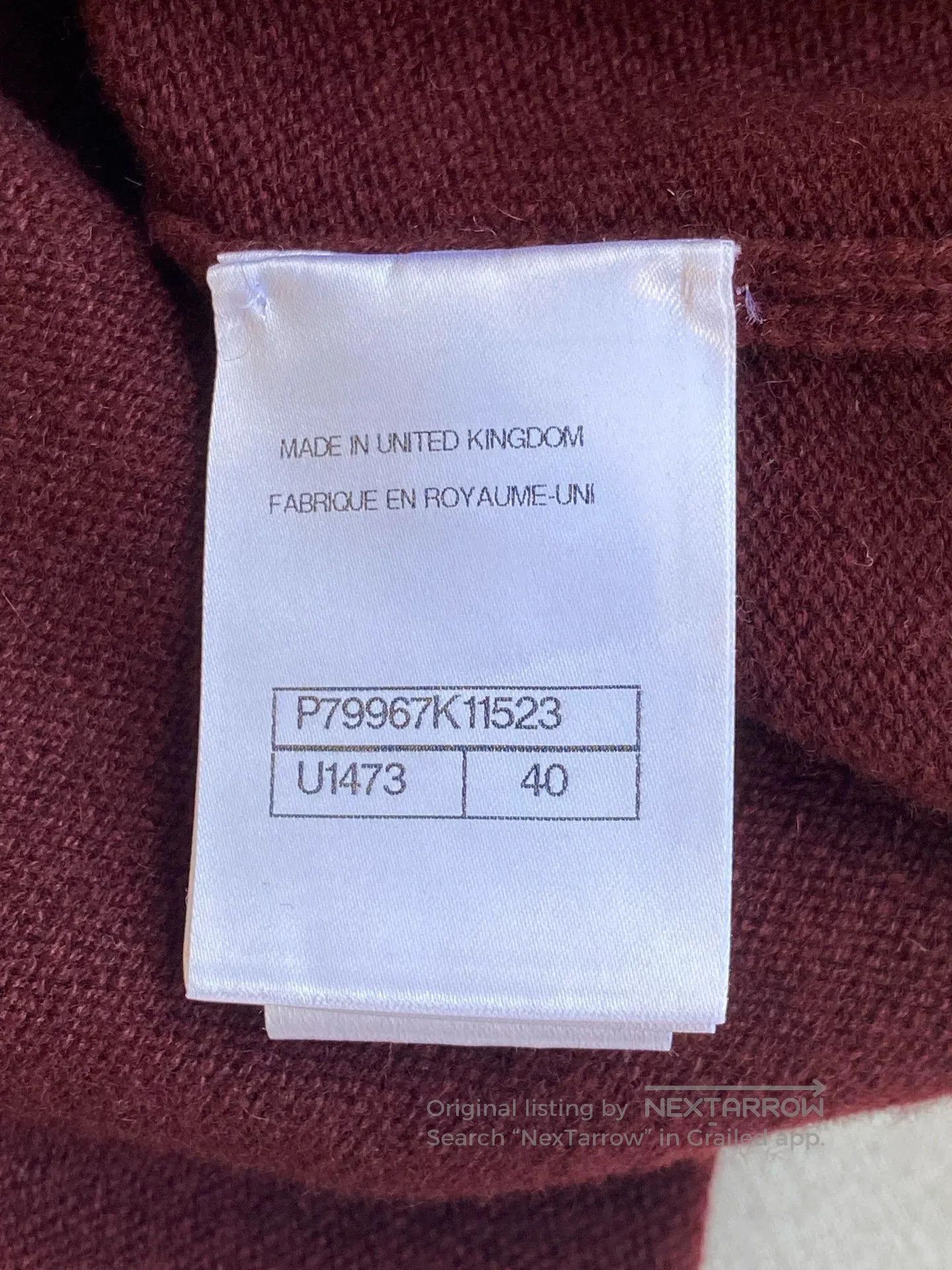 Chanel Chanel 25 Burgundy Knit Cardigan FR40. Size US XL / EU 56 / 4 - 5 Thumbnail