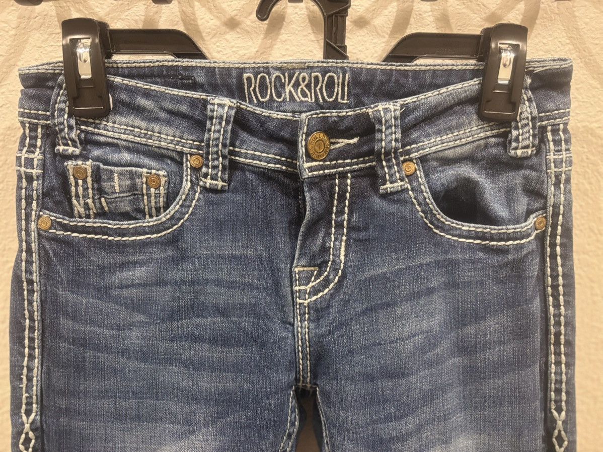 Other Rock & Roll Cowgirl Mid Rise Flared Leg Trouser Size 26" / US 2 / IT 38 - 10 Thumbnail