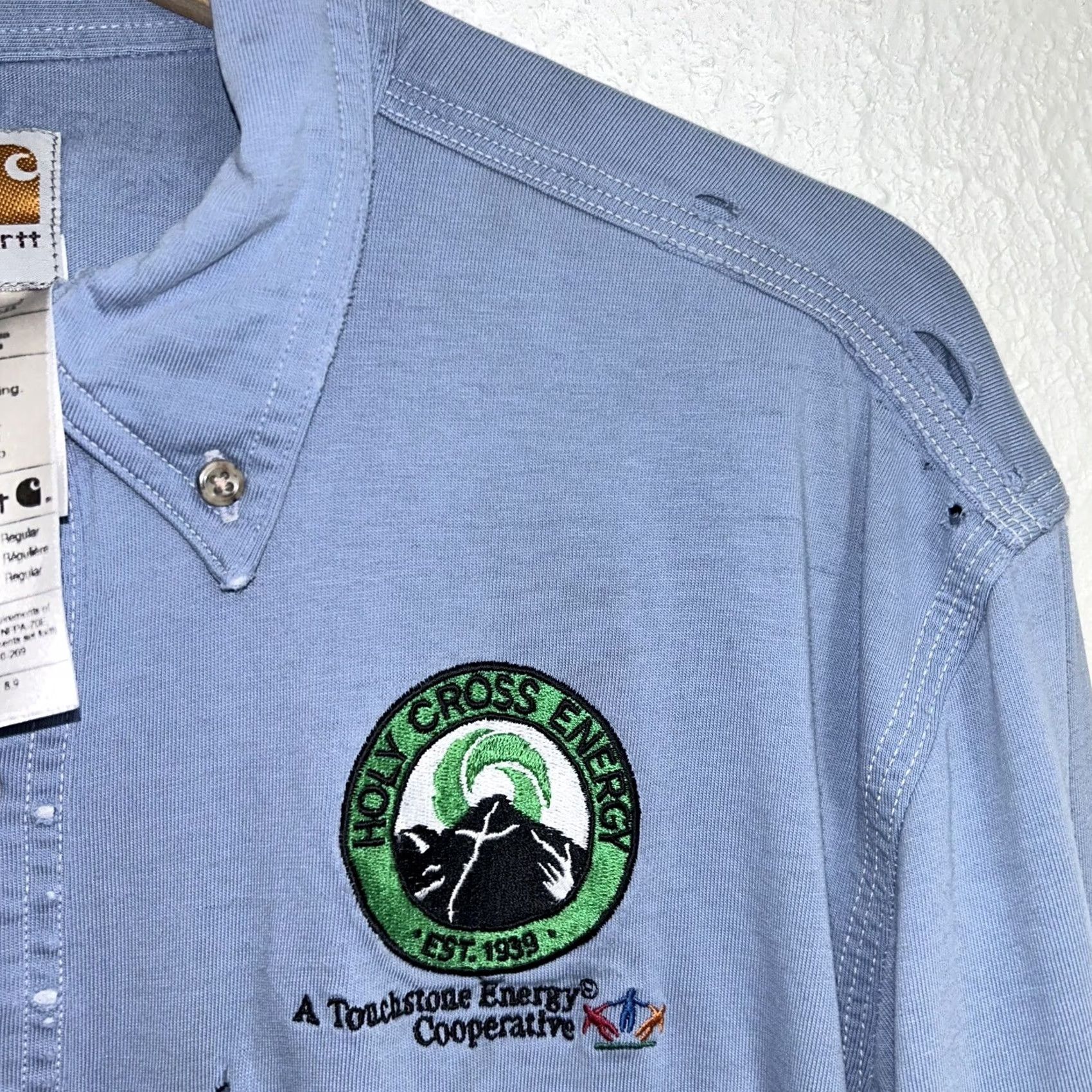 Carhartt Carhartt Button-Down Shirt Blue Long Sleeve Men L Button-Up Casual Workwear Shirt Size US L / EU 52-54 / 3 - 7 Thumbnail