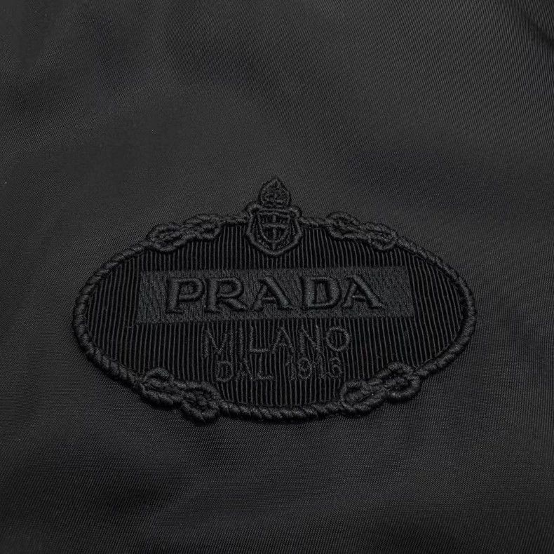 Prada Prada Embroidered logo nylon cotton jacket 2502-Nextarrow Size US XL / EU 56 / 4 - 4 Thumbnail