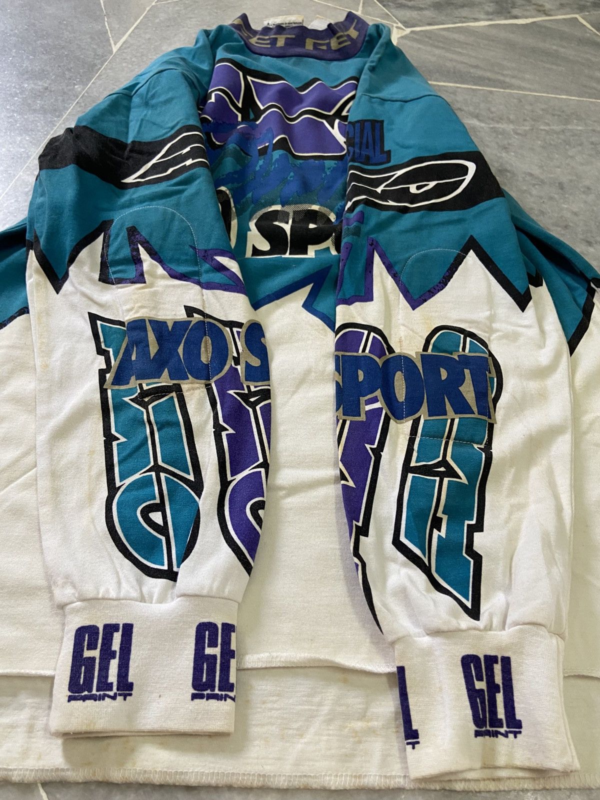 Vintage 1992 Axo Team Pro Circuit Racing Motocross Jersey Large Size US L / EU 52-54 / 3 - 6 Thumbnail